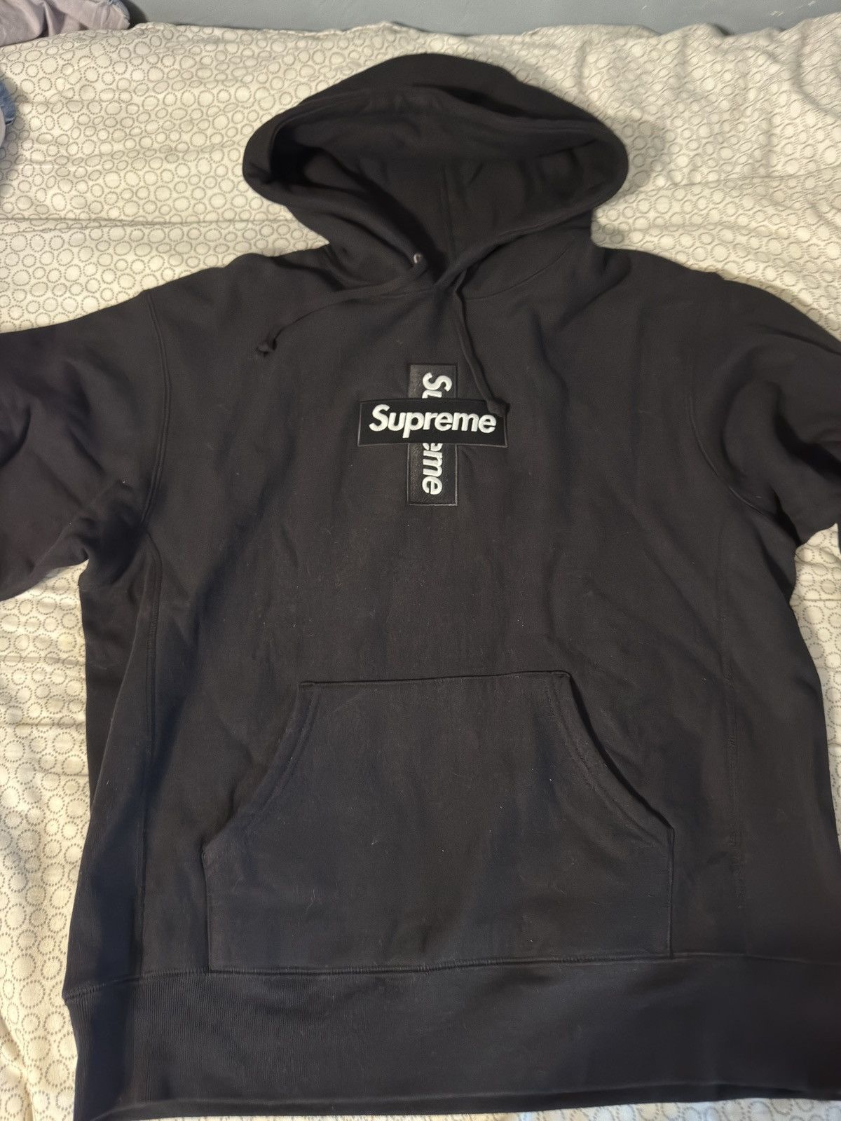 Supreme Black Cross Bogo Hoodie Size US M / EU 48-50 / 2 - 1 Thumbnail