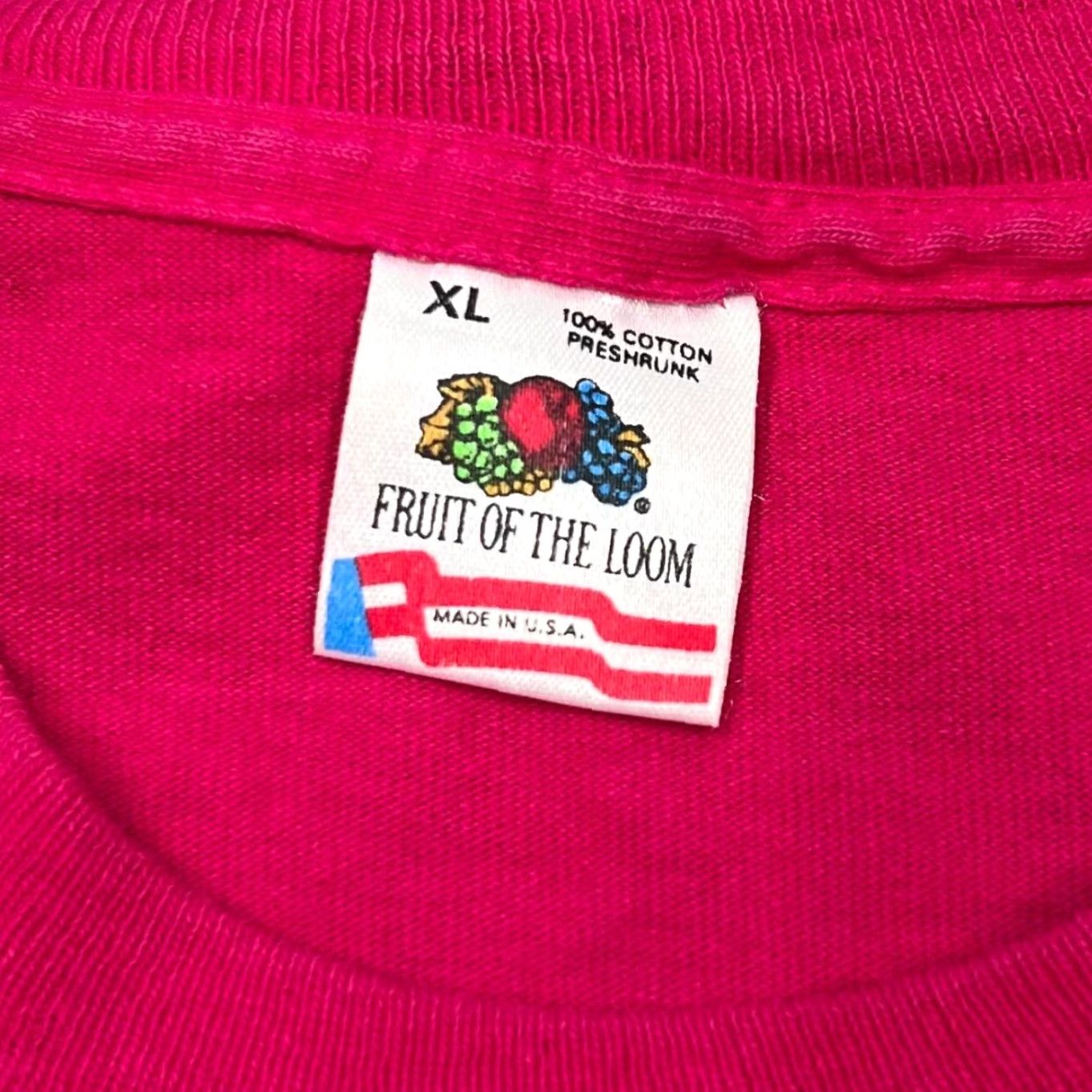 Fruit Of The Loom VINTAGE Four Corners T-Shirt XL Pink 90s Souvenir Graphic Single Stitch Mens Size US XL / EU 56 / 4 - 4 Thumbnail