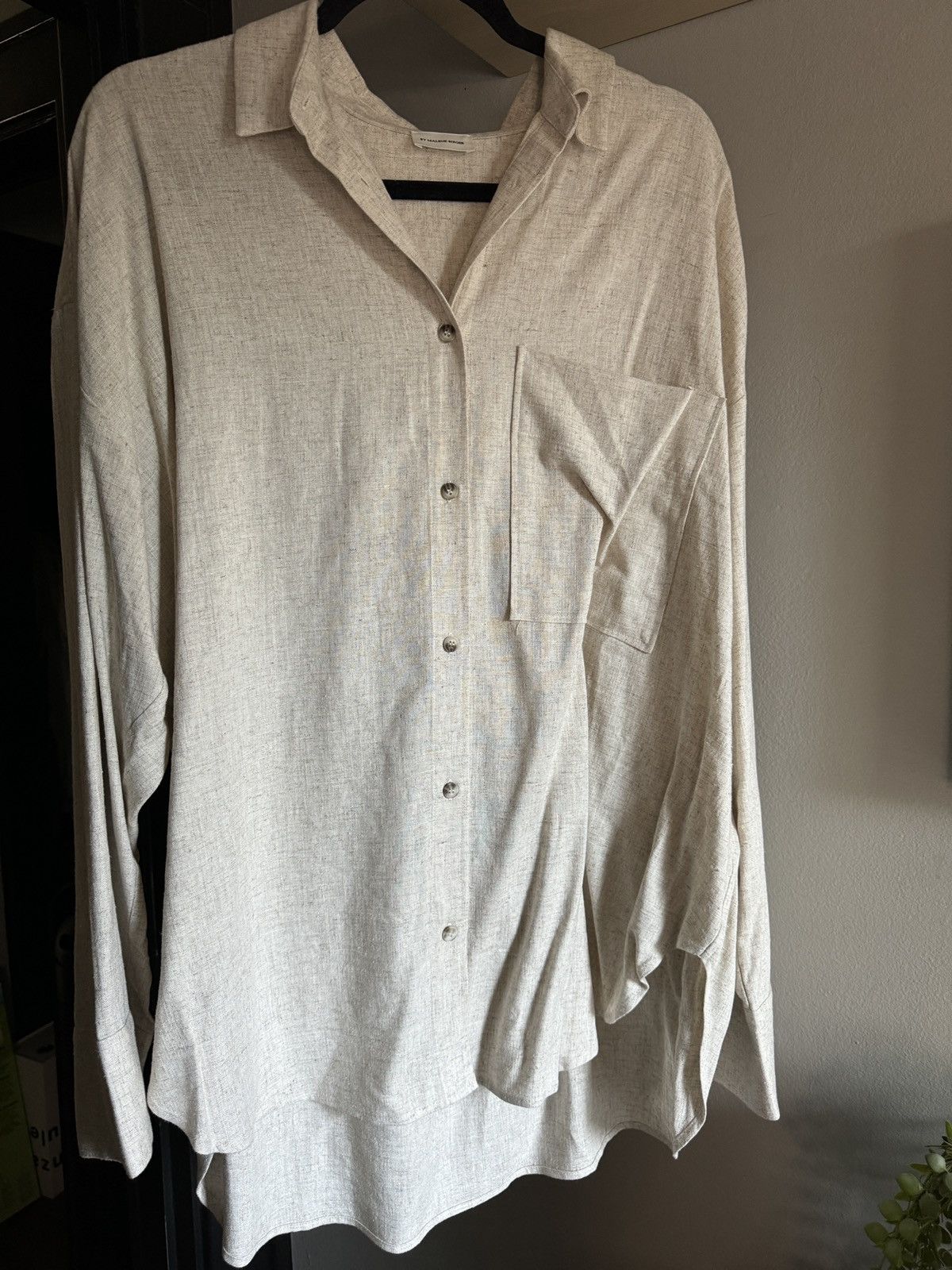 By Malene Birger BEIGE DERRIS SHIRT Size M / US 6-8 / IT 42-44 - 2 Thumbnail