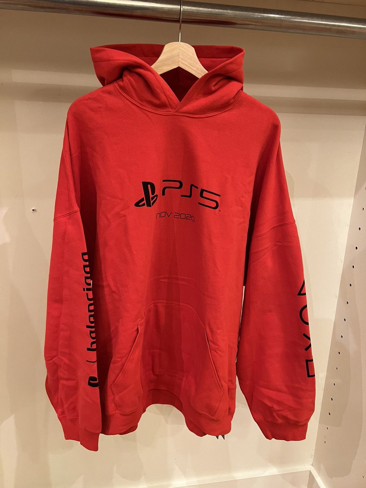 Pre-owned Balenciaga X Playstation Balenciaga Playstation 5 Hoodie Red