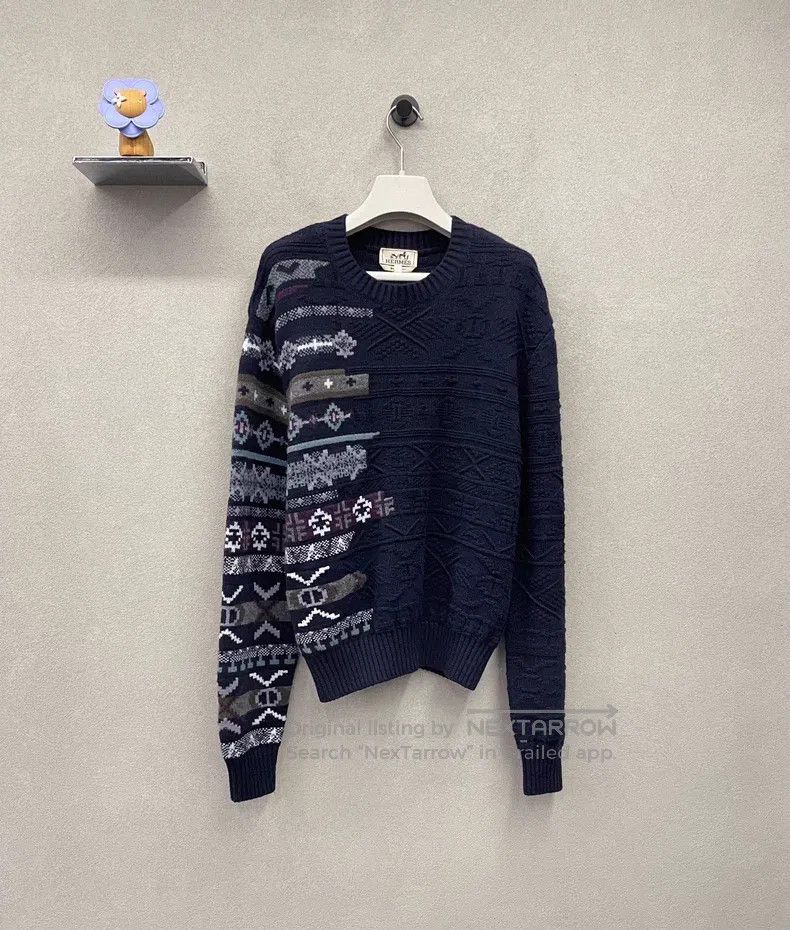Hermes Hermes Navy Blue Sweater Size US S / EU 44-46 / 1 - 1 Thumbnail
