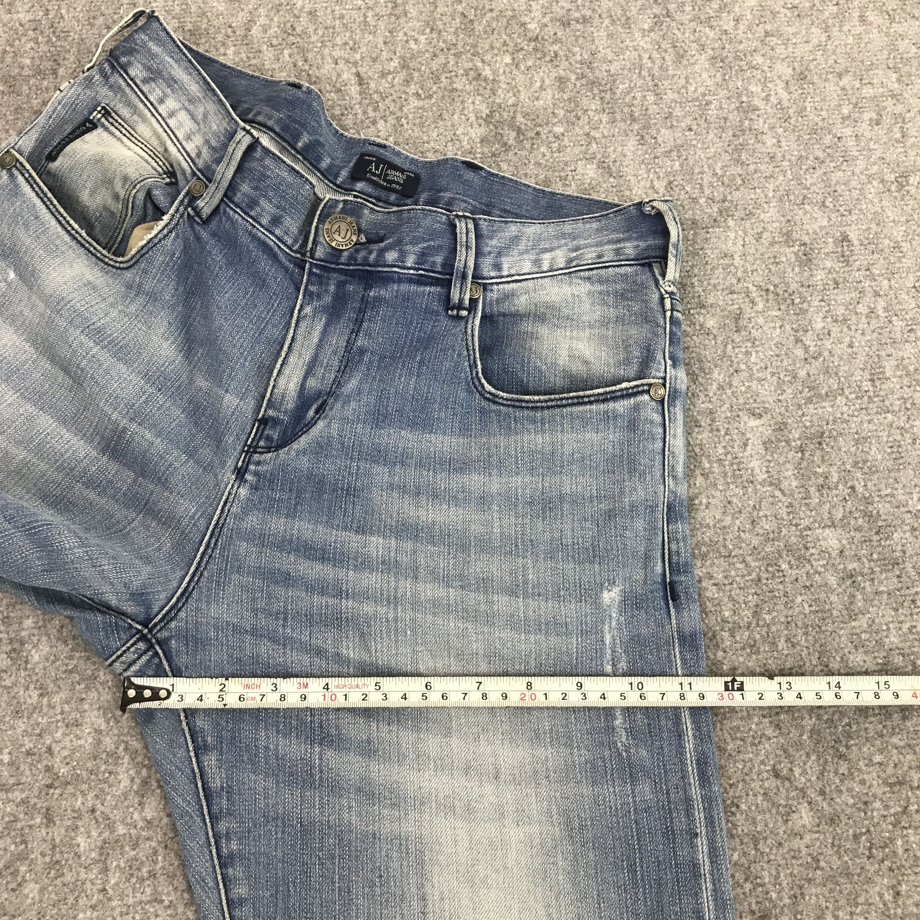 Armani × Giorgio Armani ARMANI JEANS DISTRESSED DESIGN DENIM JEANS Size US 30 / EU 46 - 11 Thumbnail