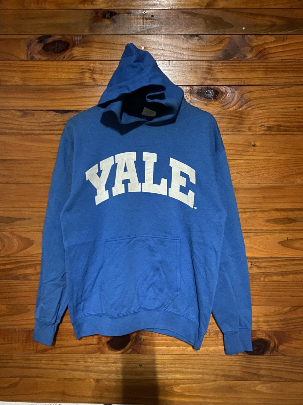 Vintage Vintage Champion Club USA-Made YALE Hoodie – Blue Collegiate Size US M / EU 48-50 / 2 - 3 Thumbnail