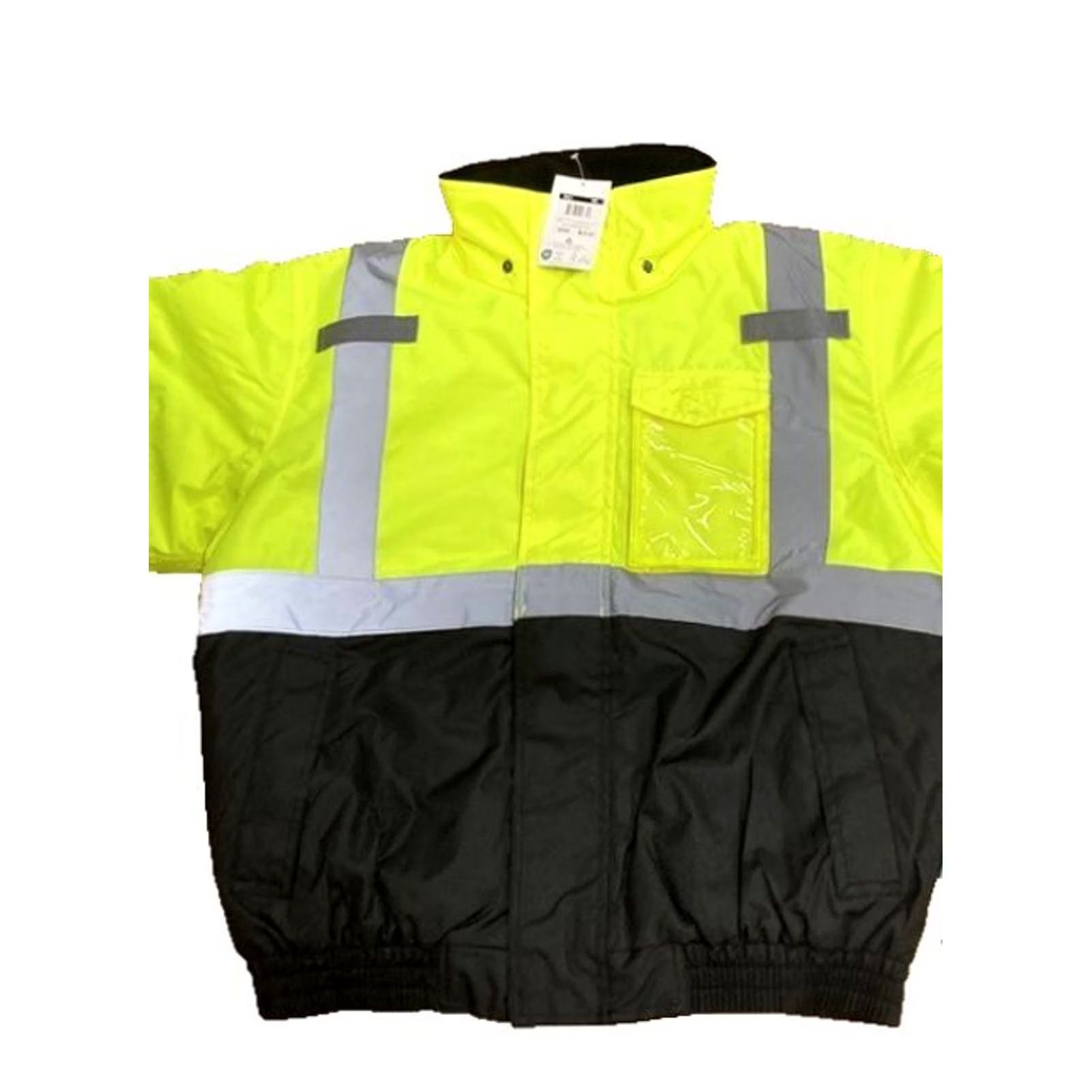 Vintage GSS Reflective Safety Jacket, Class 3 Hi Vis Bomber Winter Jacket, Lime Medium, Men, Jacket Size US M / EU 48-50 / 2 - 3 Thumbnail