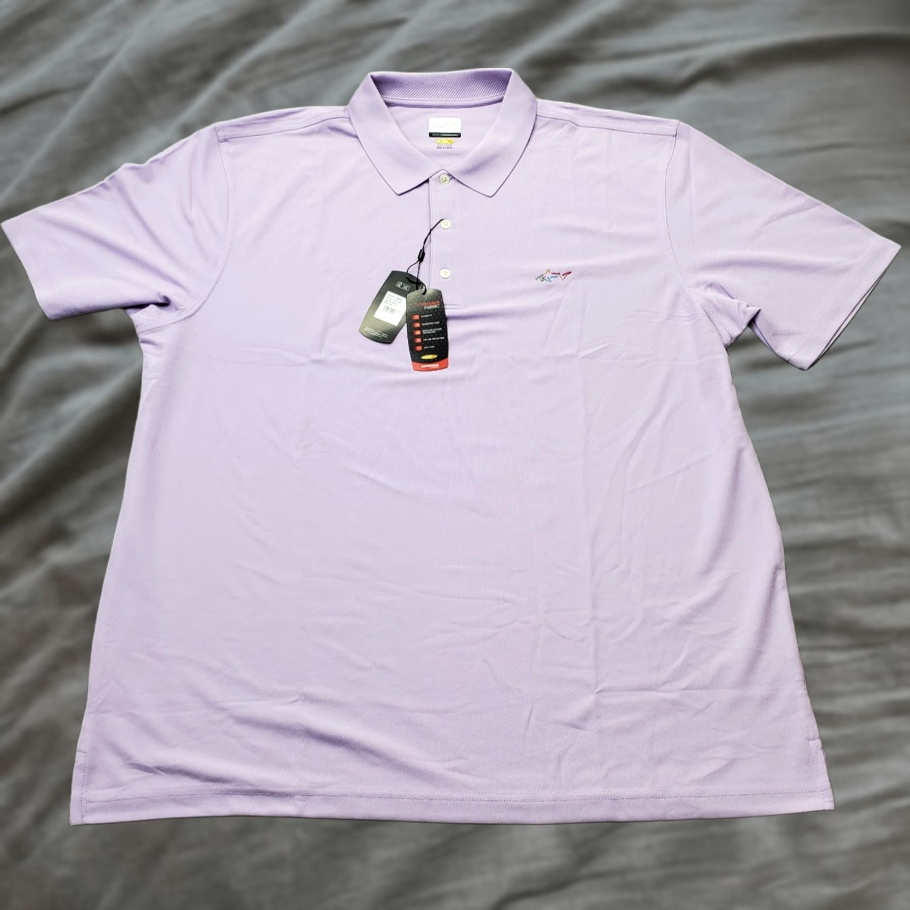 Vintage Greg Norman Polo Shirt Mens XXL Purple UPF Sun Protection 100% Polyester Polo Shirt Sports Golf Short Sleeve Solid Shirt Size US XXL / EU 58 / 5 - 1 Thumbnail