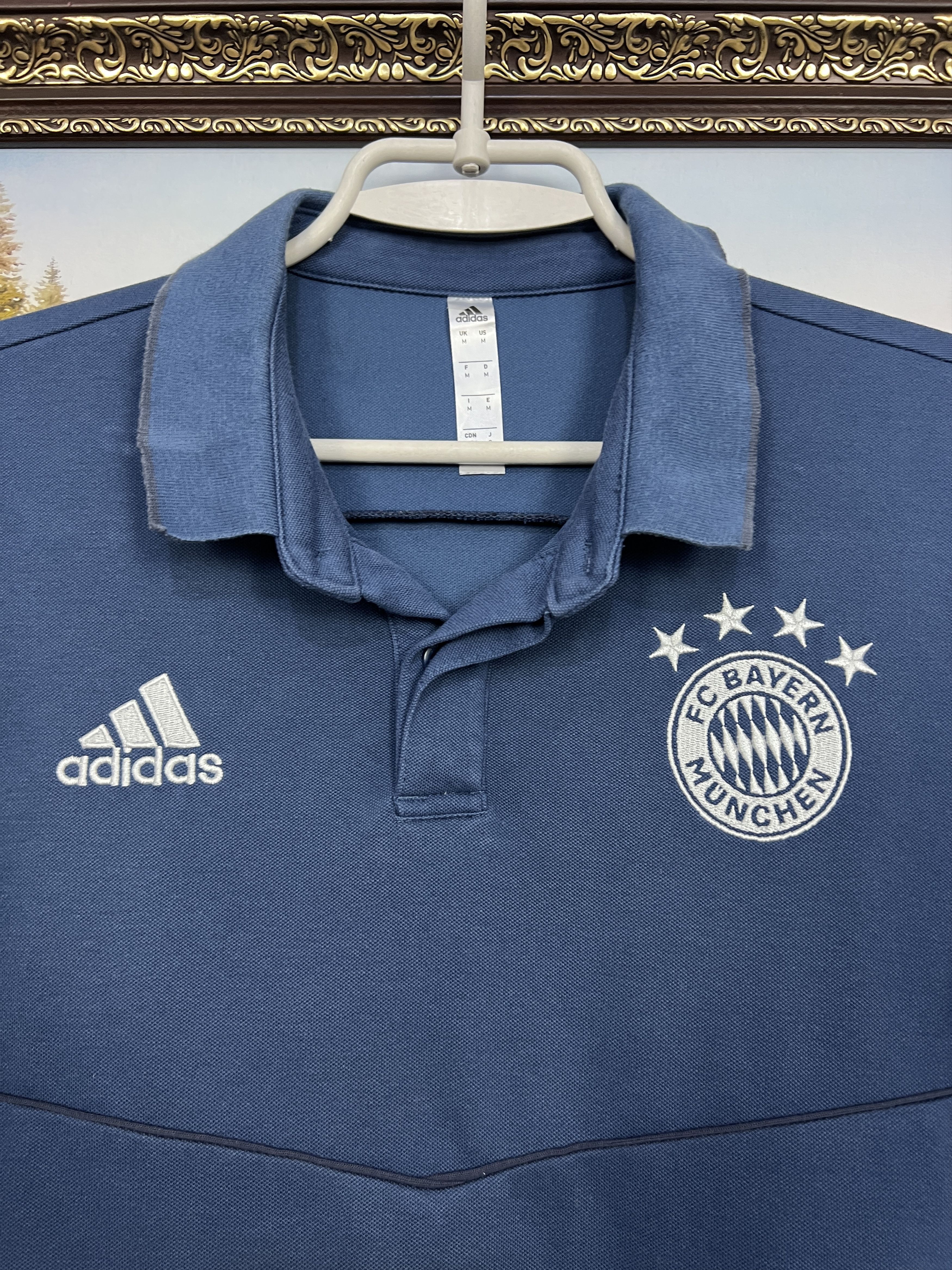 Adidas Adidas Bayern Munich Football Train Polo Soccer Jersey Mens Size US M / EU 48-50 / 2 - 3 Thumbnail