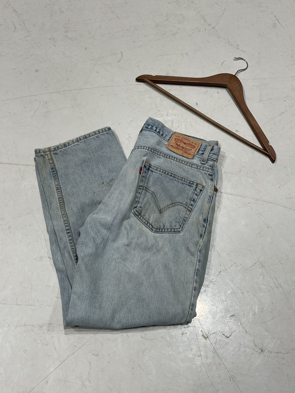 Levi's Vintage Levi’s 550s Blue Denim Size US 34 / EU 50 - 4 Thumbnail