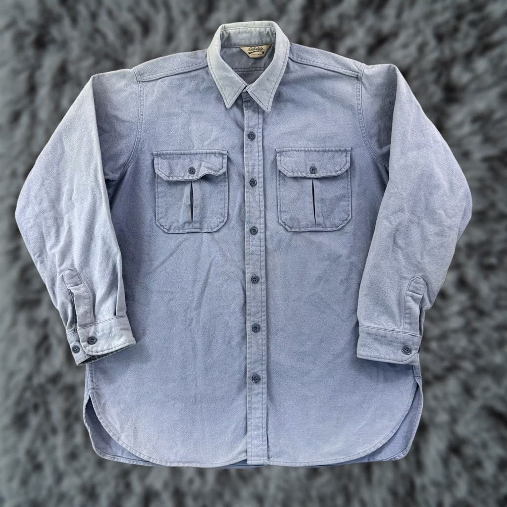 Vintage VINTAGE Woolrich Cabelas Shirt Men 2XL Blue 90s Button Up Chamois Hunting Outdoor USA Size US XXL / EU 58 / 5 - 1 Thumbnail