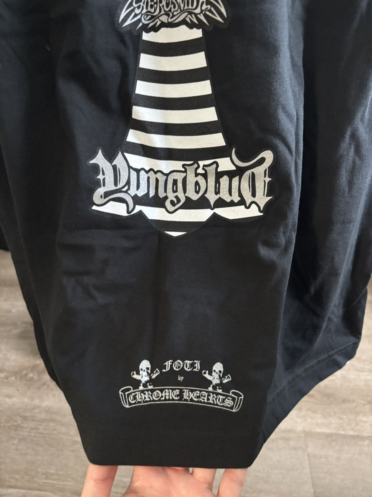 Chrome Hearts Chrome Hearts Foti x Yungblud x Aerosmith Tee Size US L / EU 52-54 / 3 - 4 Thumbnail