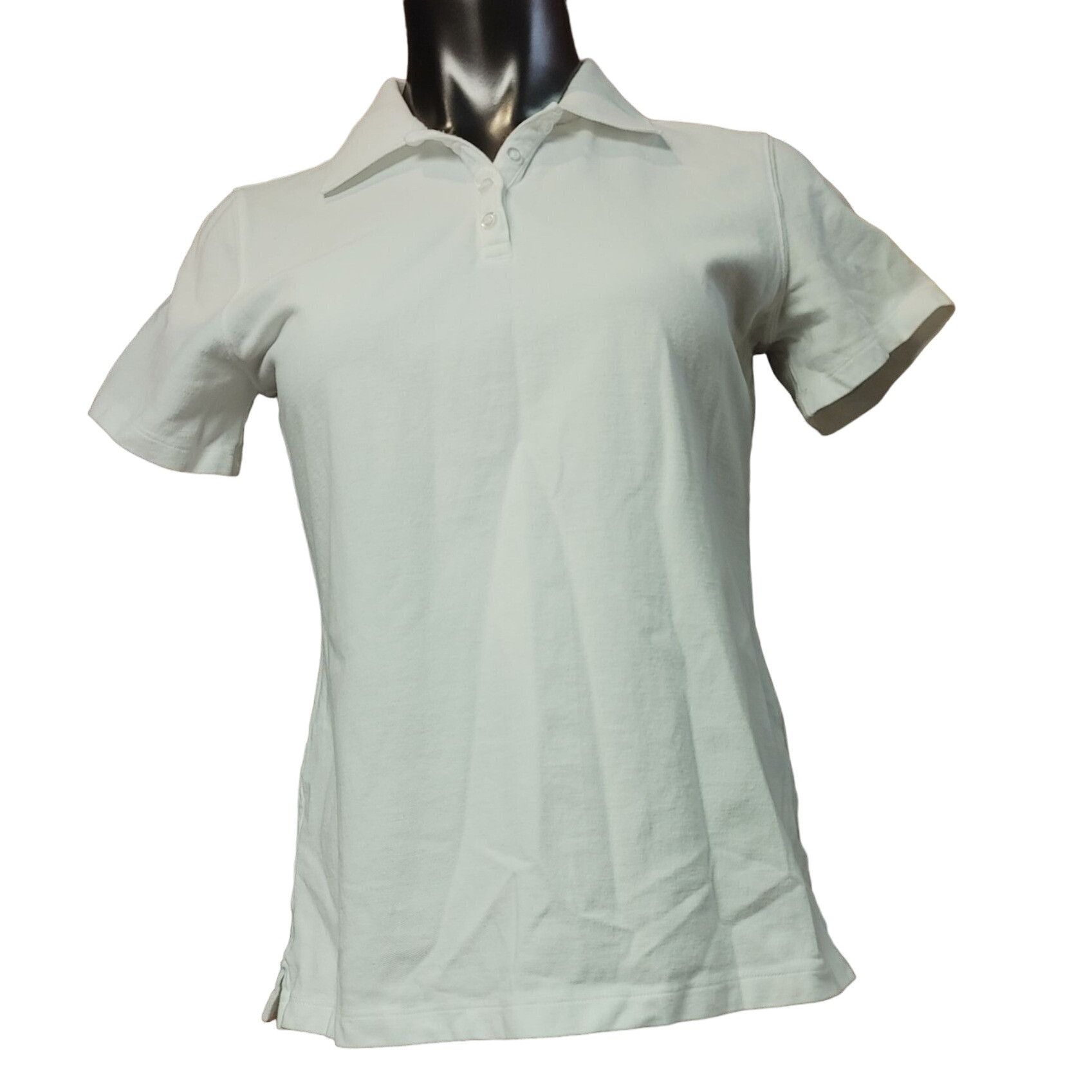 Other KS | Karen Scott Women's White Short Sleeve Polo T-Shirt Med Size M / US 6-8 / IT 42-44 - 1 Thumbnail