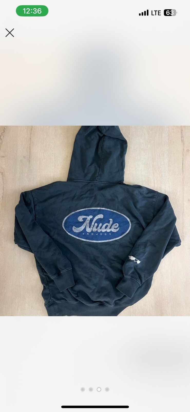 Nude NUDE PROJECT TEAM WASHED NAVY HOODIE Size S / US 4 / IT 40 - 3 Thumbnail