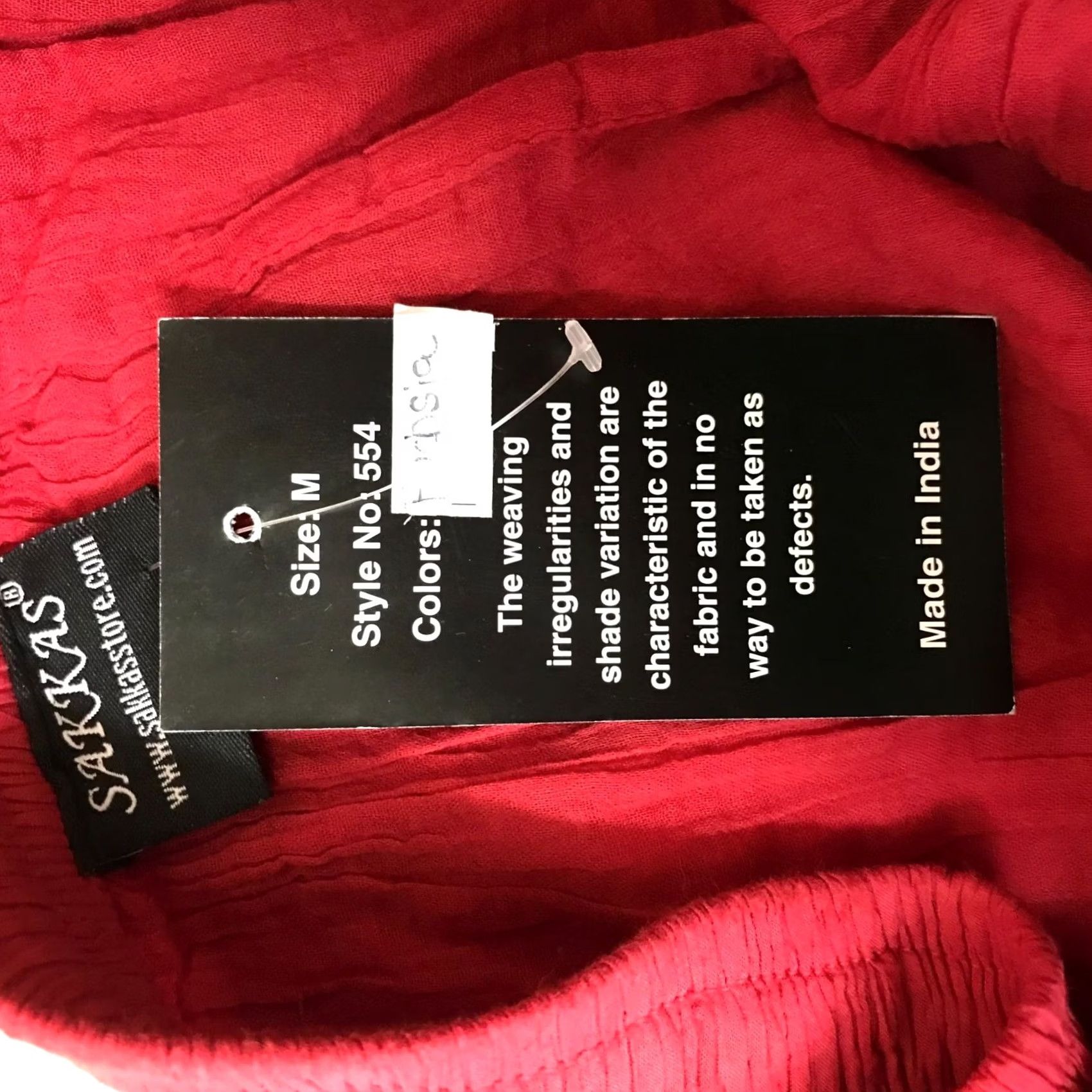Vintage Sakkas Women's M Skirt Flare Fuchsia Elastic Waist Cotton Boho Long 32in Size 32" / US 10 / IT 46 - 7 Thumbnail