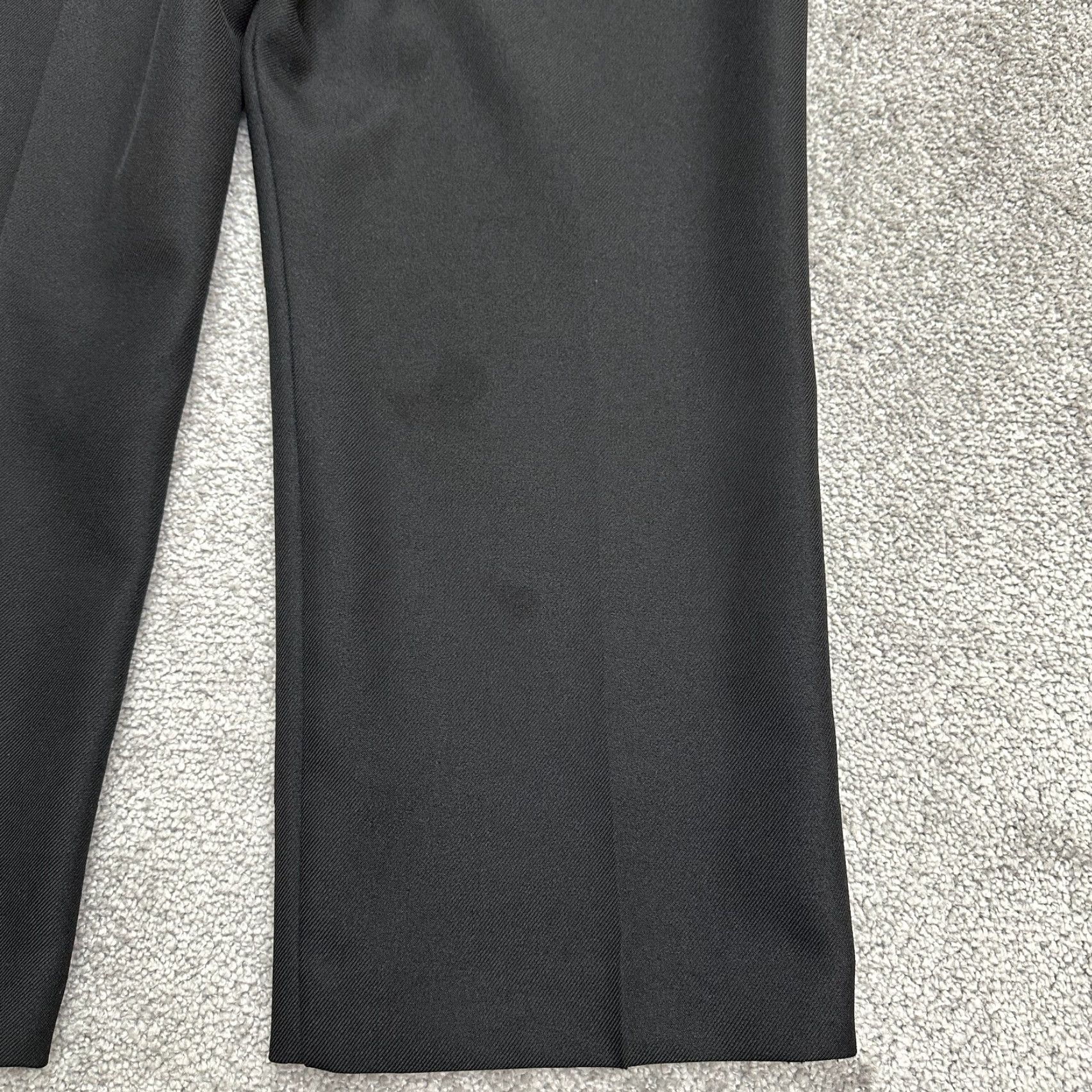 Vintage Alfred Dunner Straight Leg Pants Womens 12P Petite Black Elastic Waist 30x27 Size 34" / US 12 / IT 48 - 4 Thumbnail
