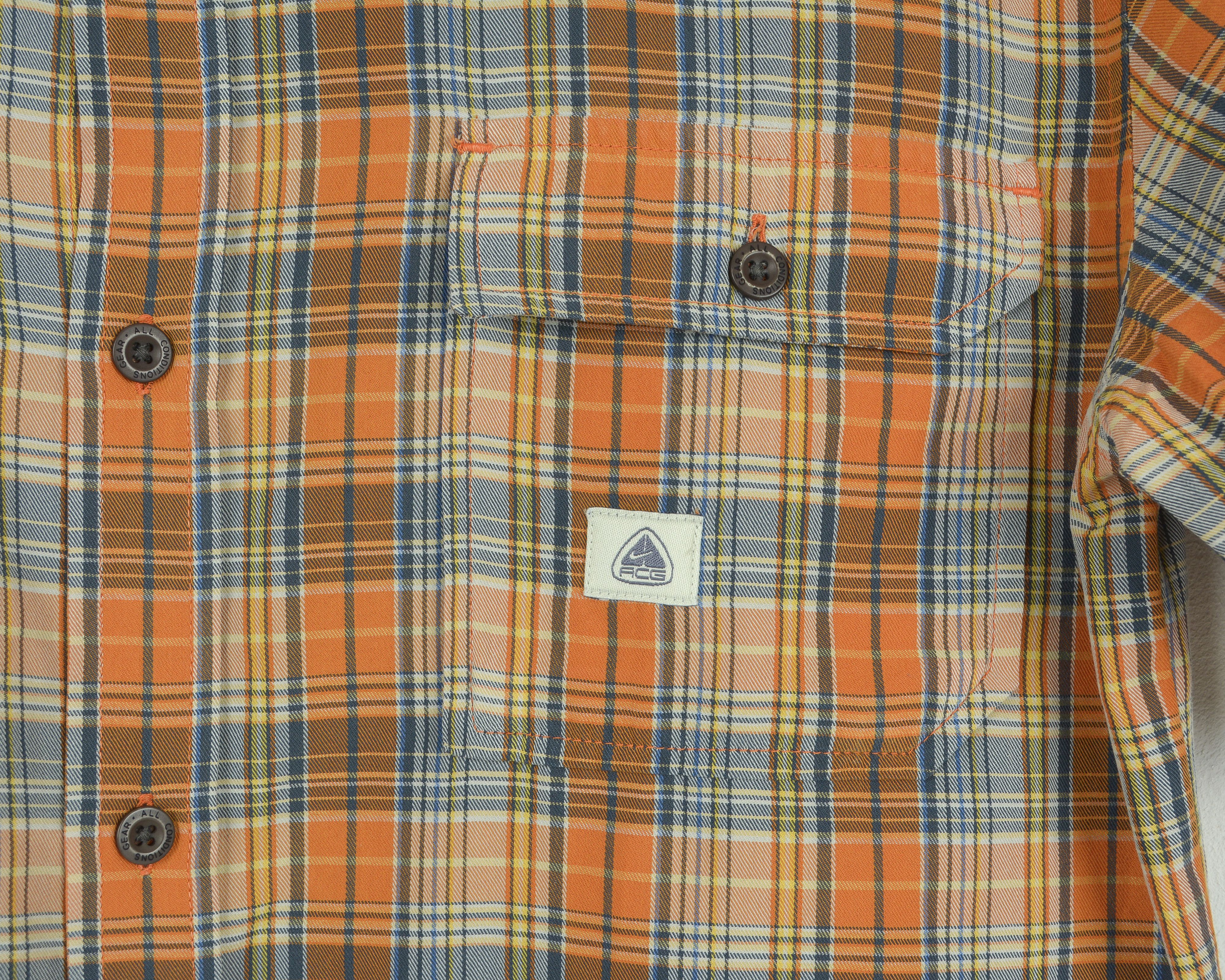 Nike ACG ACG Dri-FIT Short Sleeved Shirt Check Plaid Multicoloured Size US S / EU 44-46 / 1 - 3 Thumbnail