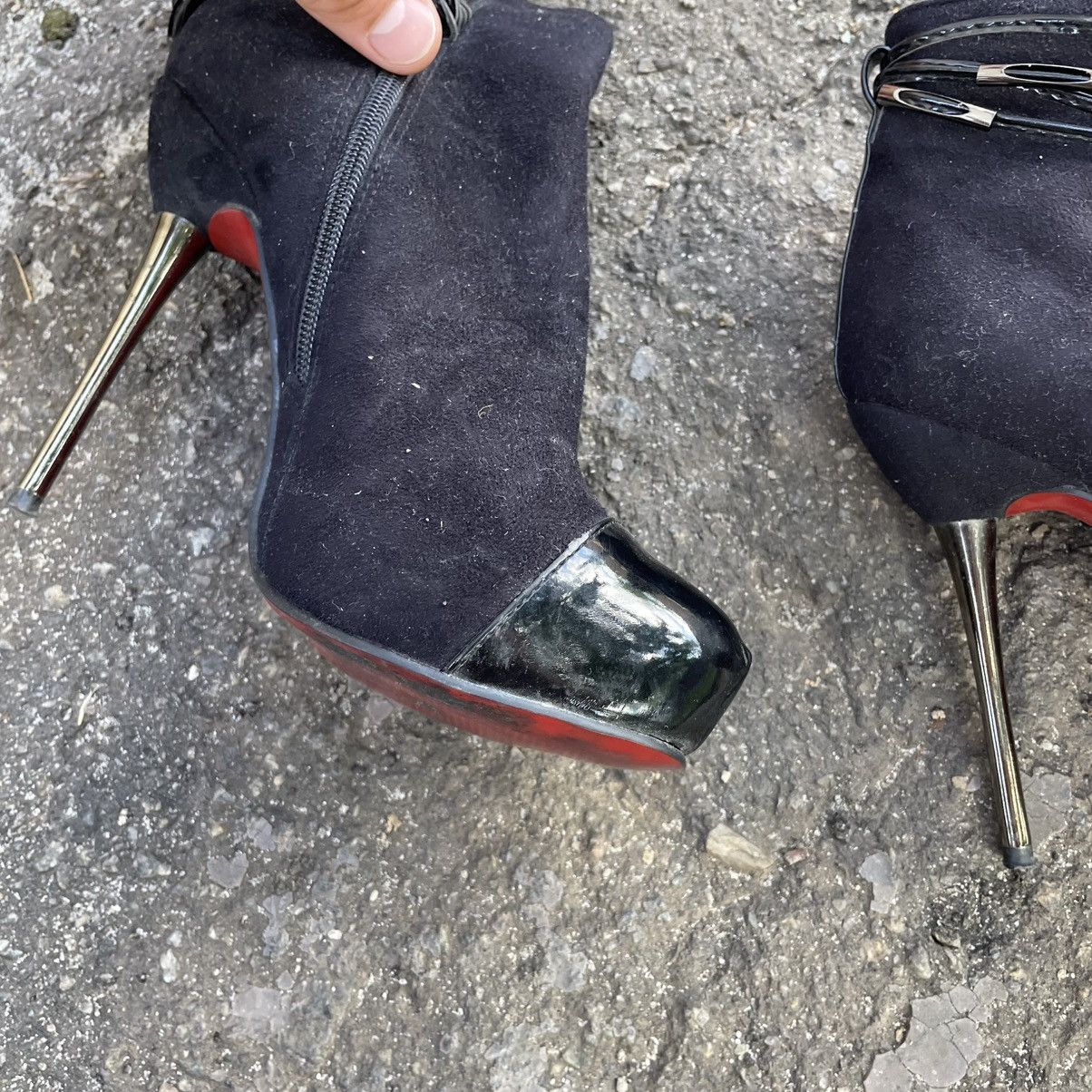 Vintage Like Christian Louboutin Heels old shoes red cyber goth alt Size US 6 / IT 36 - 3 Thumbnail