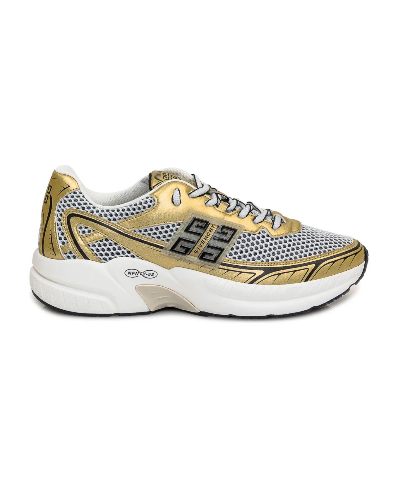 Givenchy o1n1vont0326 Nfnty-52 Runners in Golden/White Size US 9.5 / EU 42-43 - 1 Thumbnail