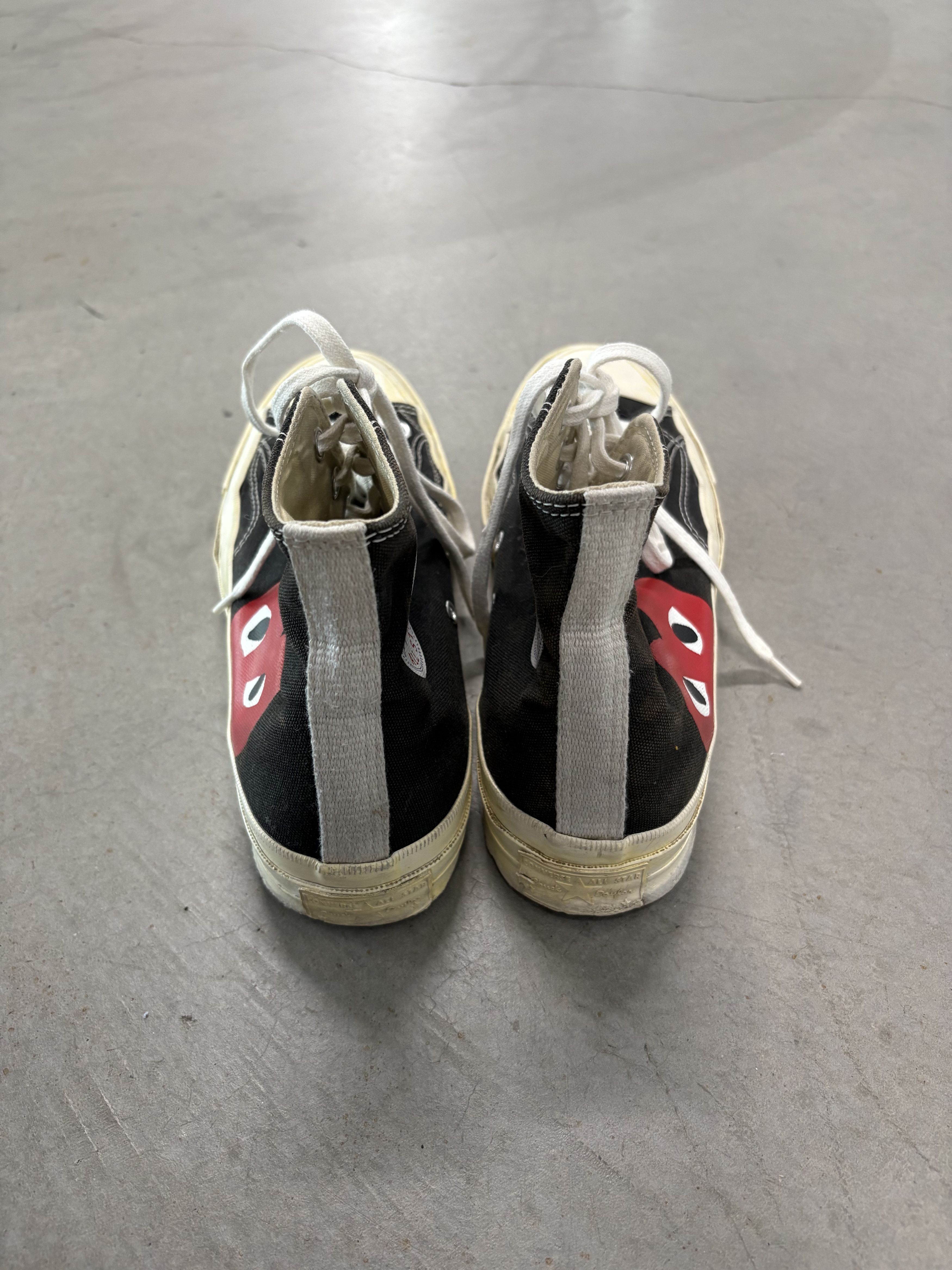 Comme des Garcons Black high‑top Converse x Comme des Garçons PLAY sneakers Size US 8 / EU 41 - 5 Thumbnail