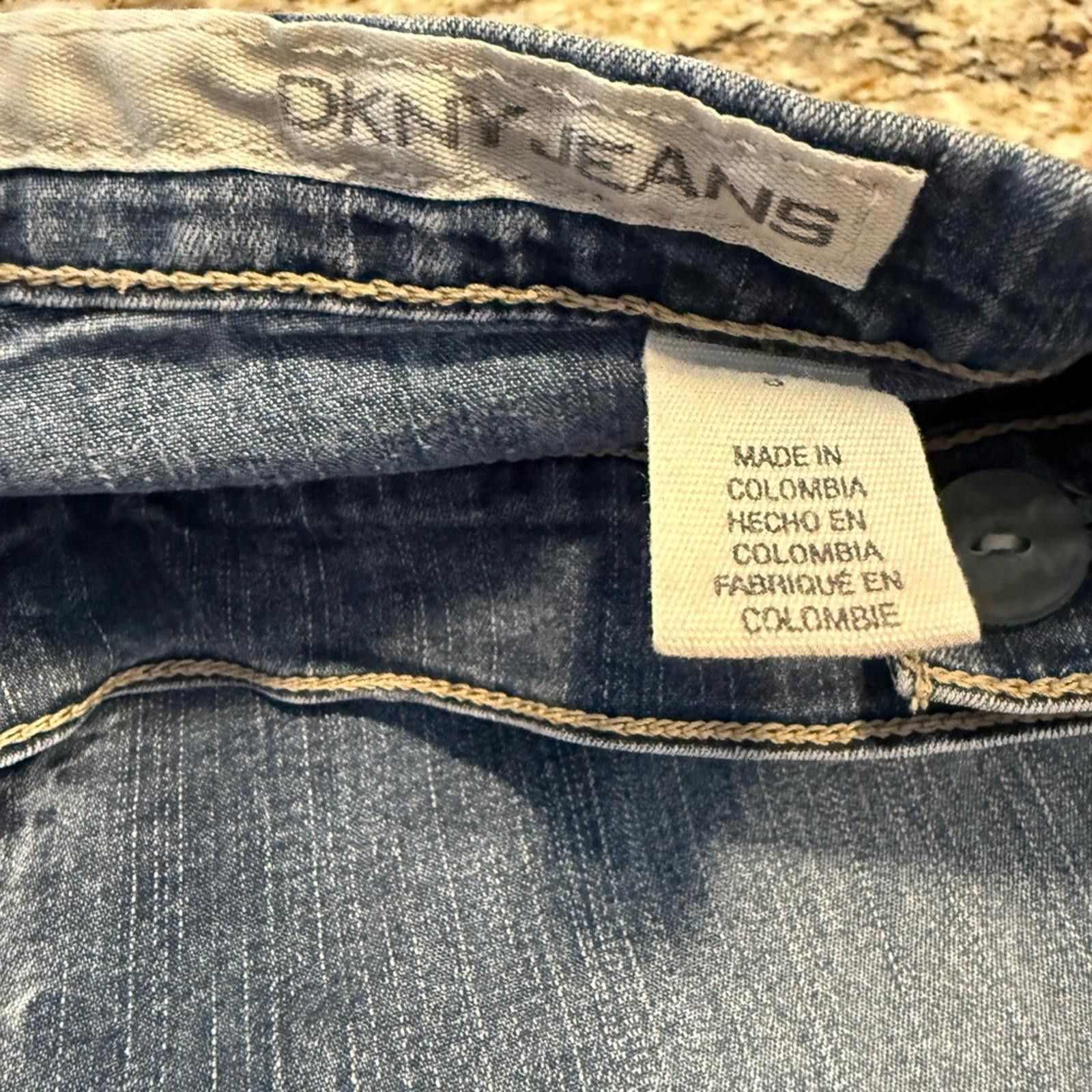 DKNY DKNY retro faux pocket tapered ankle jeans SZ 8 Size 30" / US 8 / IT 44 - 6 Thumbnail