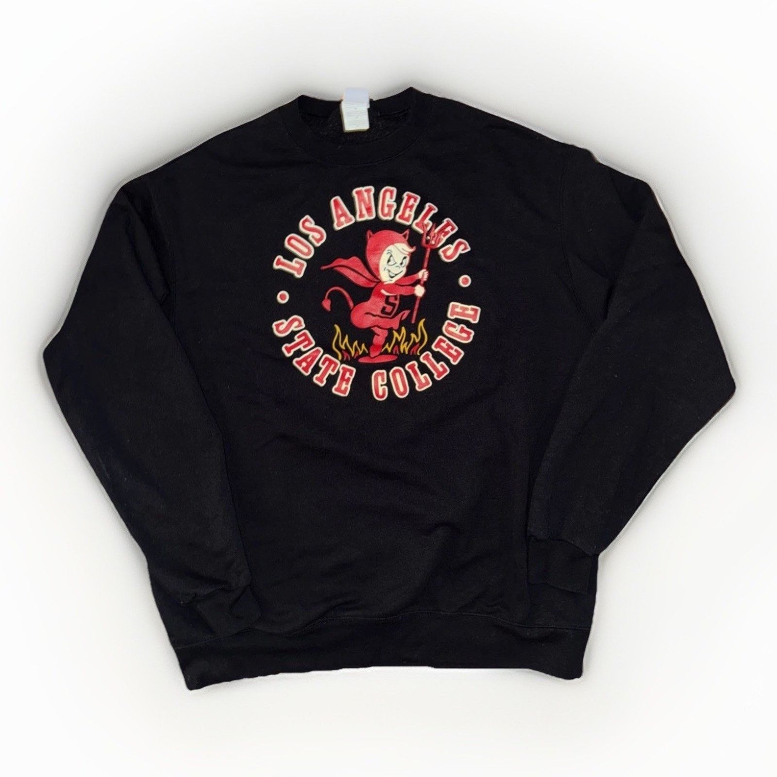 Champion × Vintage Champion Los Angeles State College Crewneck Black XL 24x28 Size US XL / EU 56 / 4 - 1 Thumbnail
