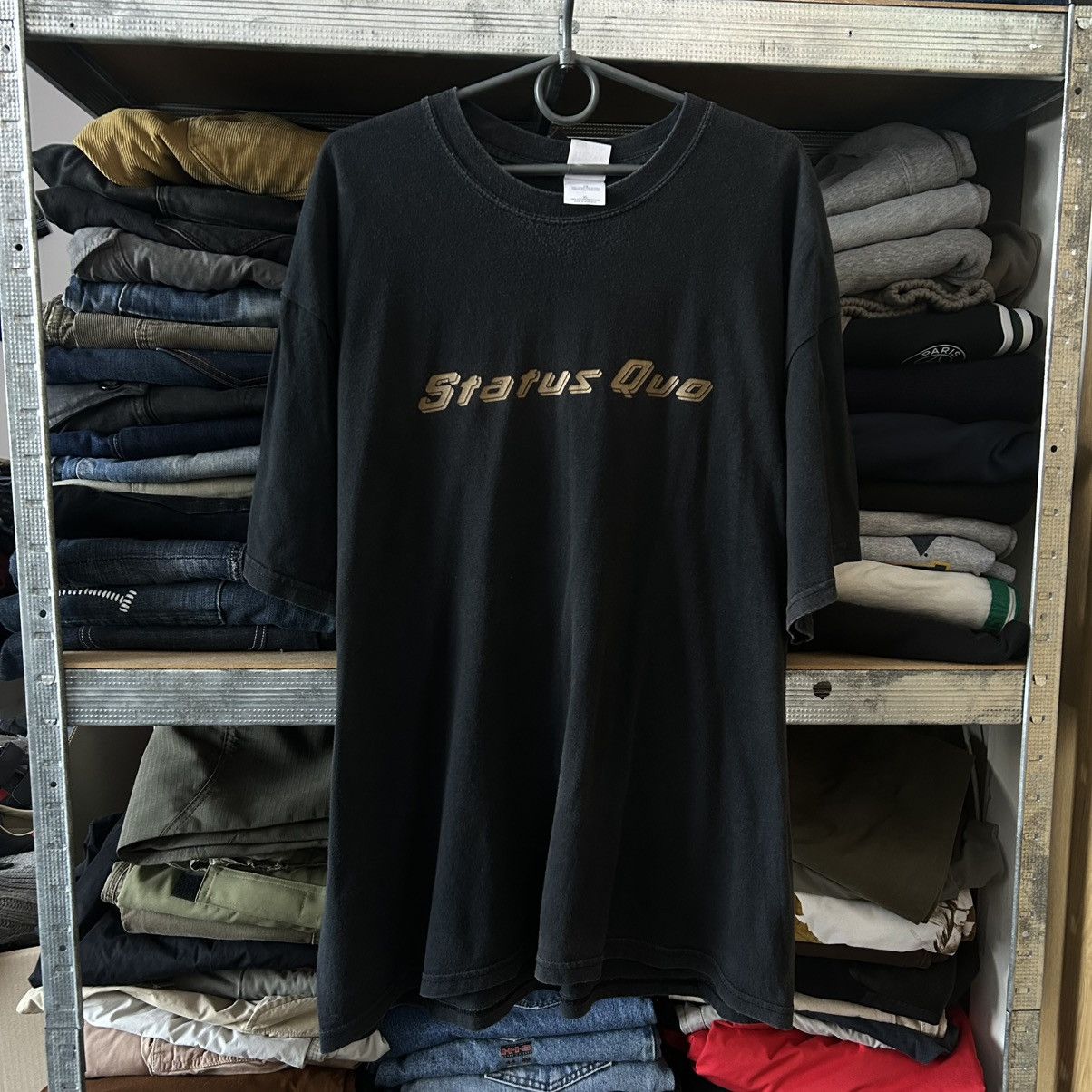 Band Tees Vintage Status Quo 2000’s Big Logo Heavy Cotton Rock Band te Size US XL / EU 56 / 4 - 1 Thumbnail