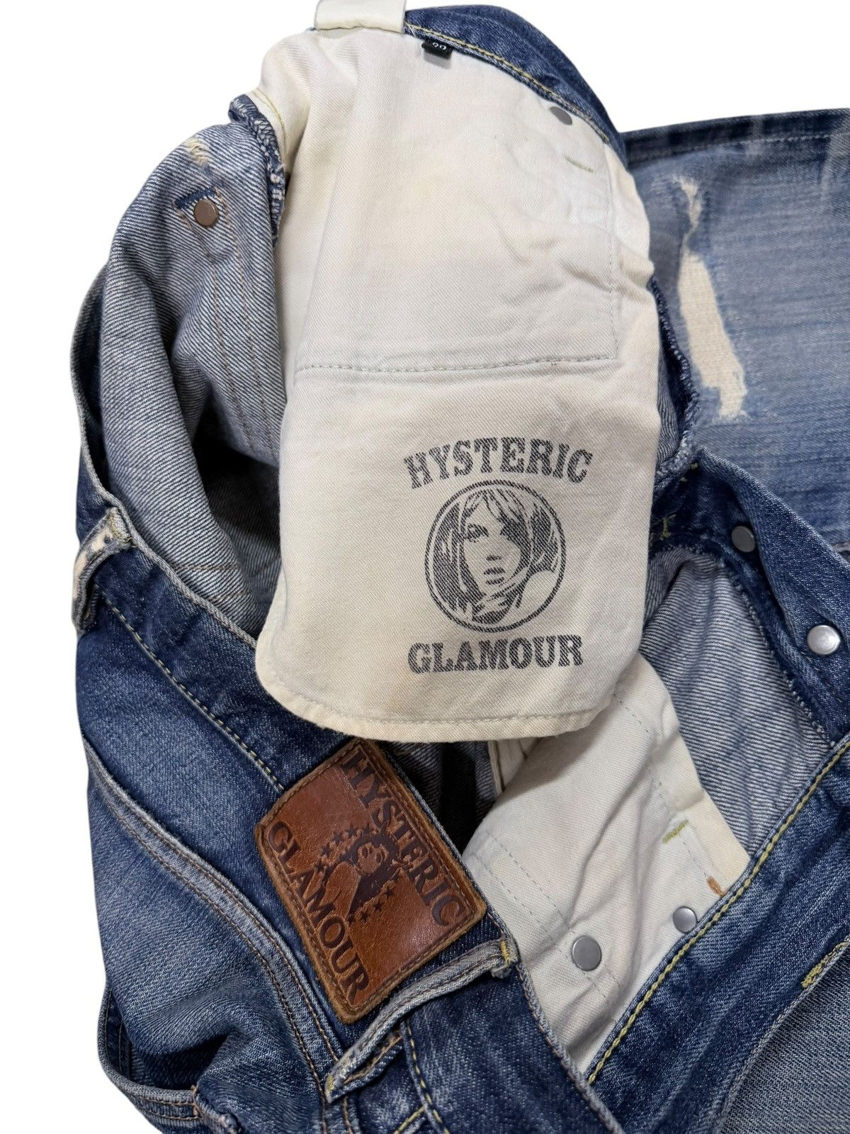 Hysteric Glamour Vtg💥Hysteric Glamour Stud Pocket Salvage Denim Jeans Size US 32 / EU 48 - 12 Thumbnail