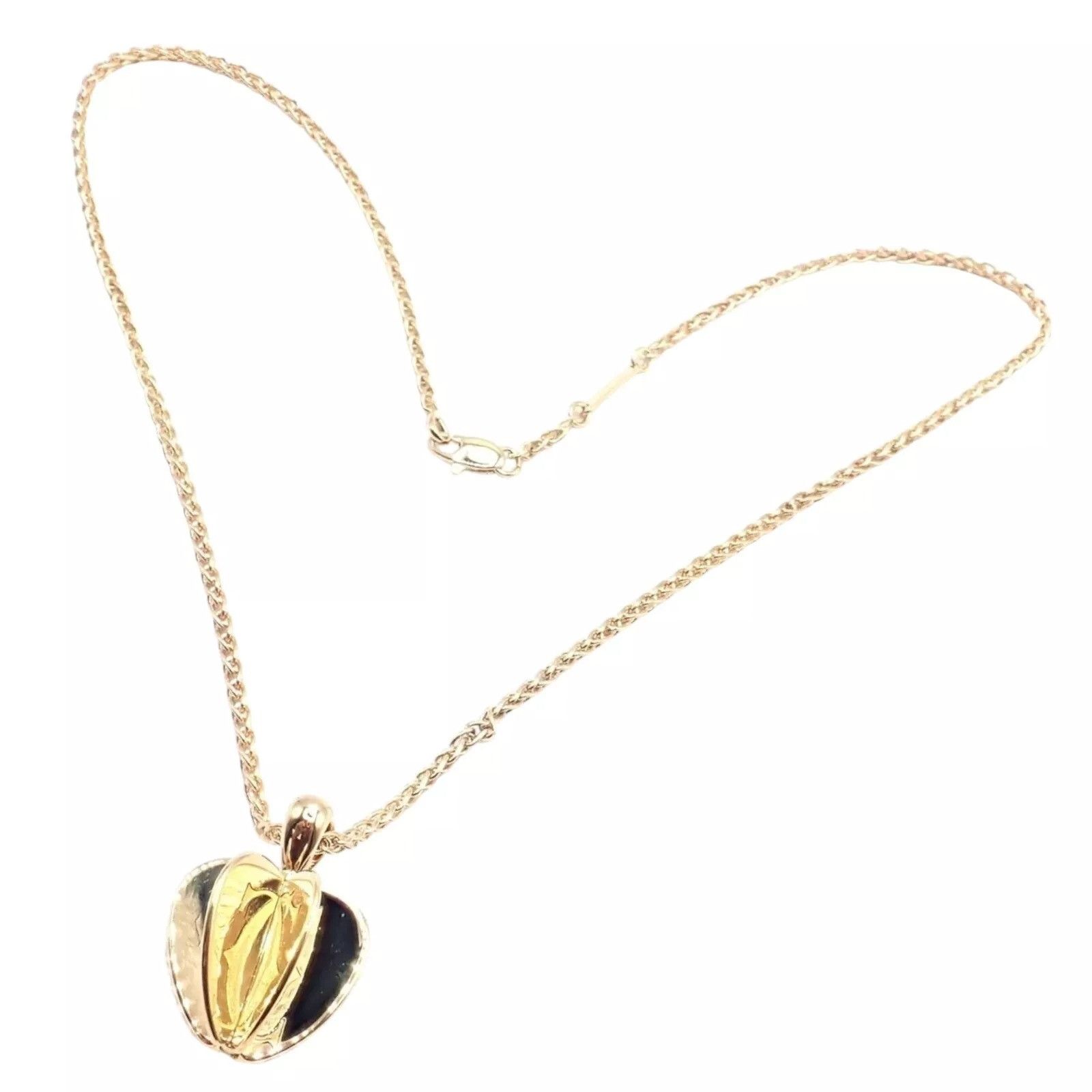 Cartier Authentic! Cartier 18k Yellow Gold Double Chain Necklace Size ONE SIZE - 1 Thumbnail