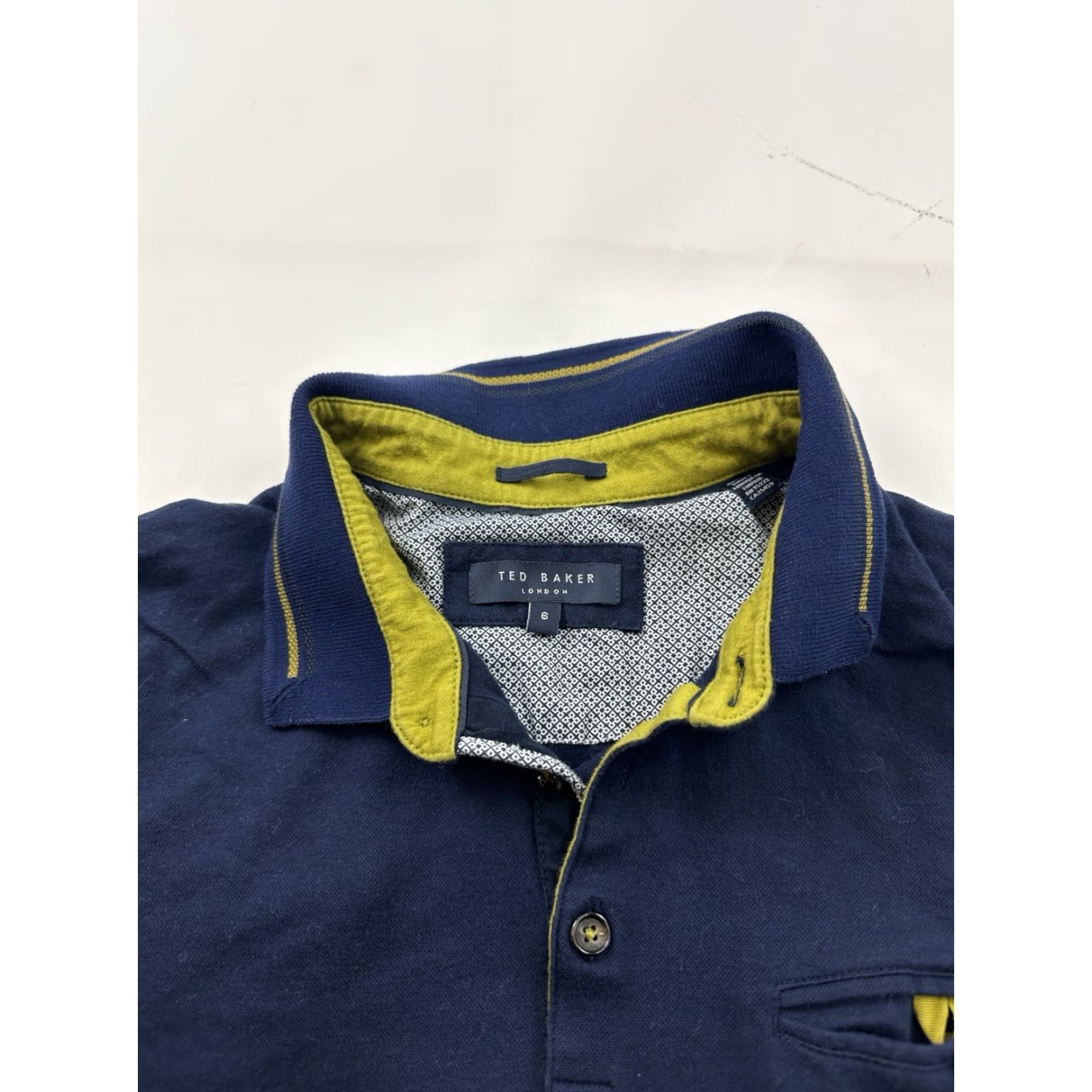 Ted Baker TED BAKER Polo Shirt Mens 2XL Slim Fit Long Sleeve Blue London Shirt Size US S / EU 44-46 / 1 - 4 Thumbnail