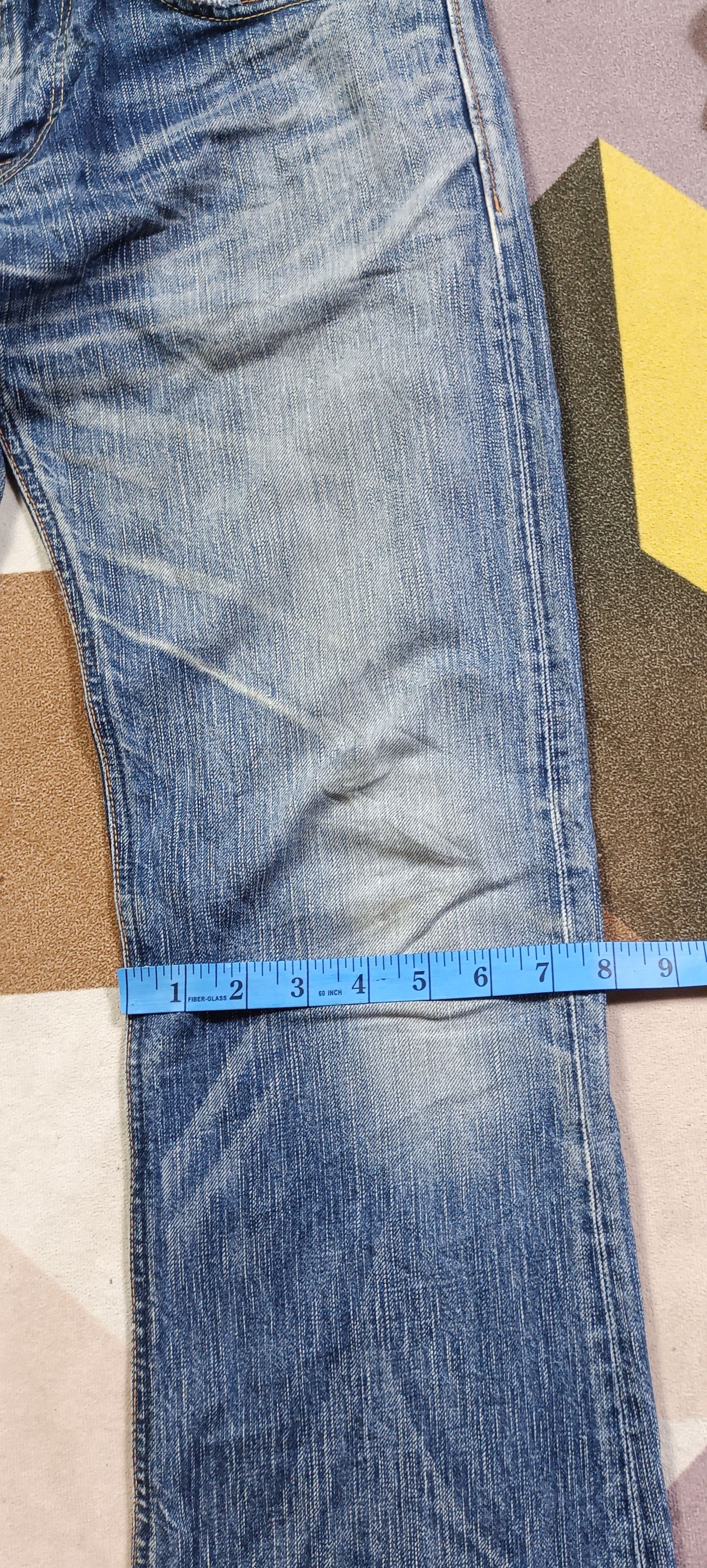 Edwin Vintage Edwin 503 Blue Trip Distressed Jeans Very Rare Size US 32 / EU 48 - 20 Thumbnail