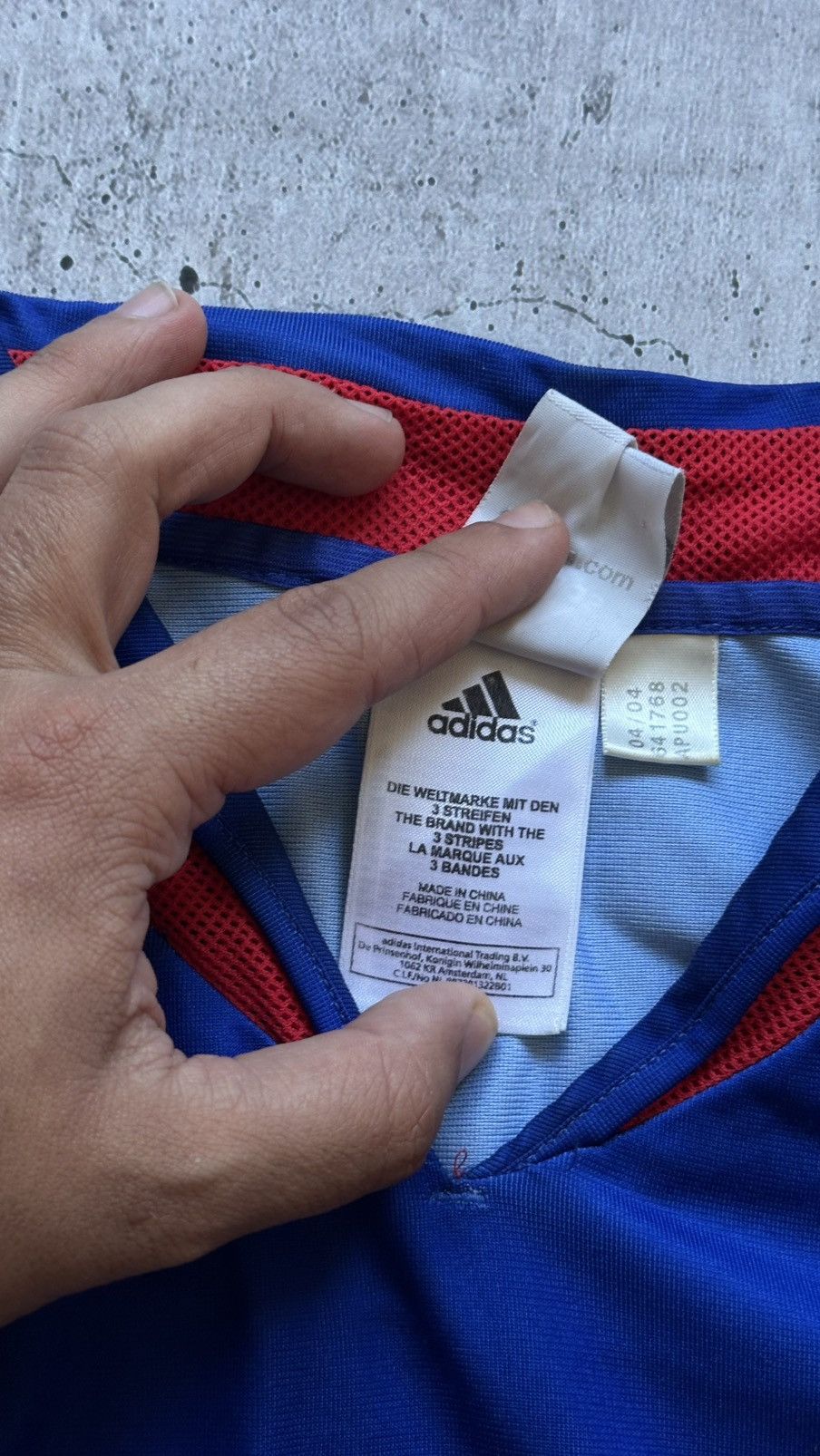 Adidas 2004 Adidas France National Team Vintage Soccer Jersey Size US L / EU 52-54 / 3 - 13 Thumbnail