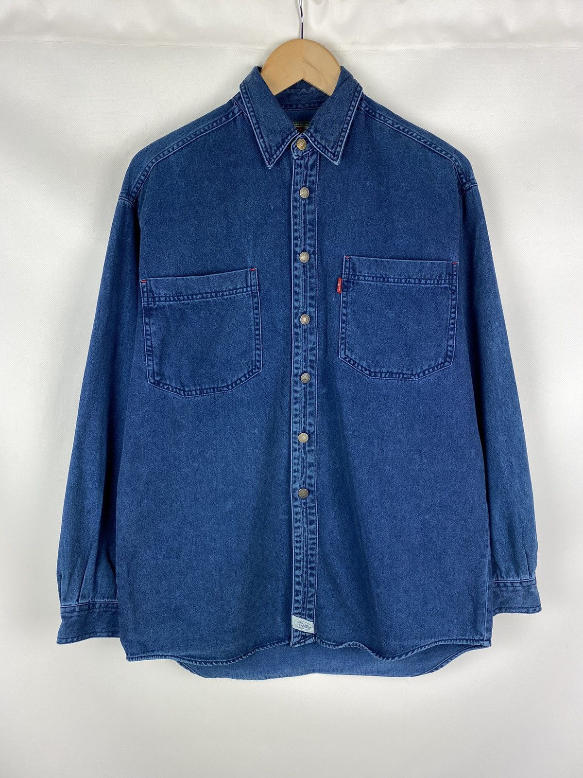 Levi's Levis Vintage Men’s Long Sleeve Denim Button Up Shirt Size US S / EU 44-46 / 1 - 1 Thumbnail