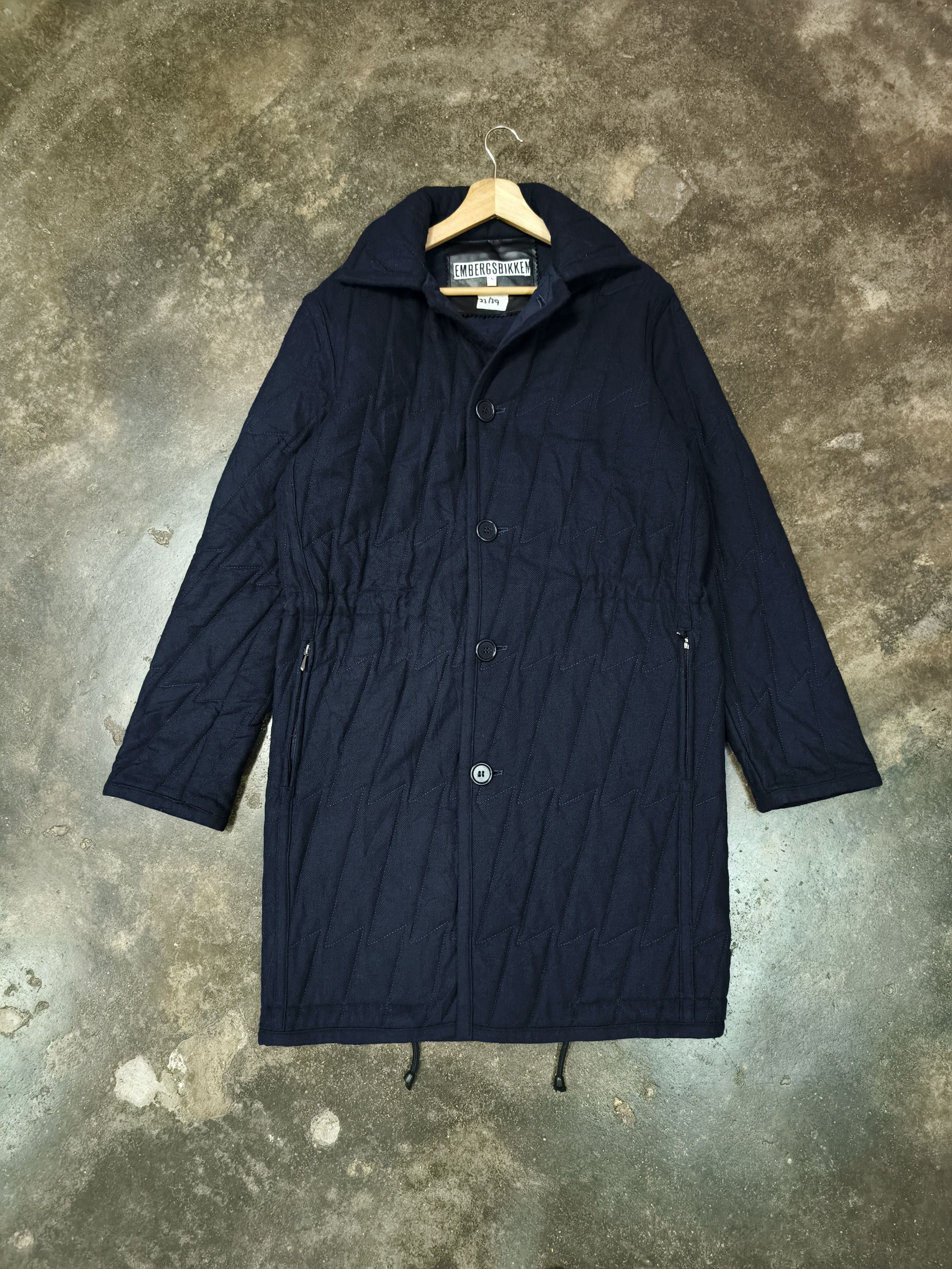 Dirk Bikkembergs EMBERGSBIKKEM by DIRK BIKKEMBERGS QUILTED OVERCOAT JACKET Size US S / EU 44-46 / 1 - 1 Thumbnail
