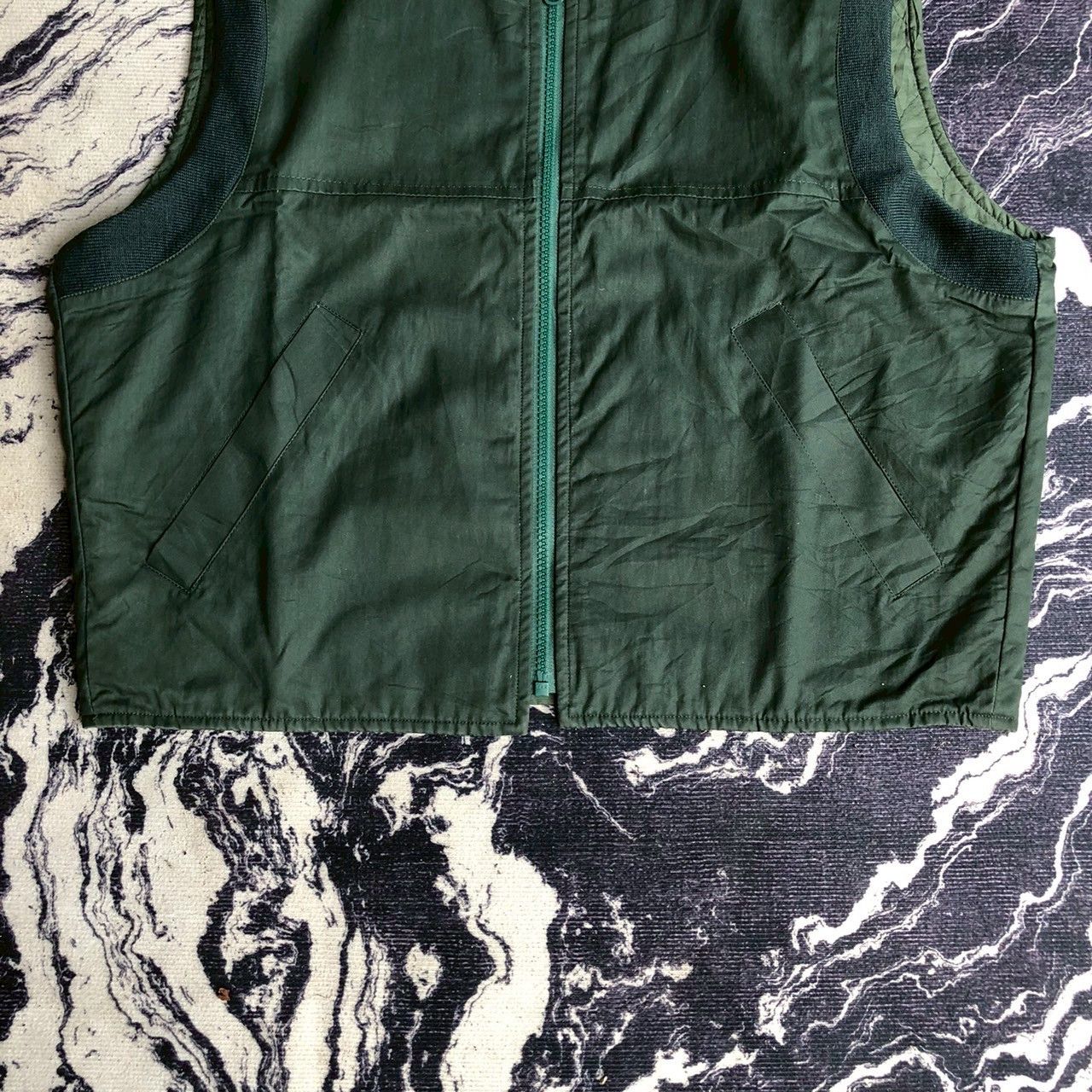 Burberry Vintage 90s Burberrys Green Zip Vest Size US M / EU 48-50 / 2 - 5 Thumbnail