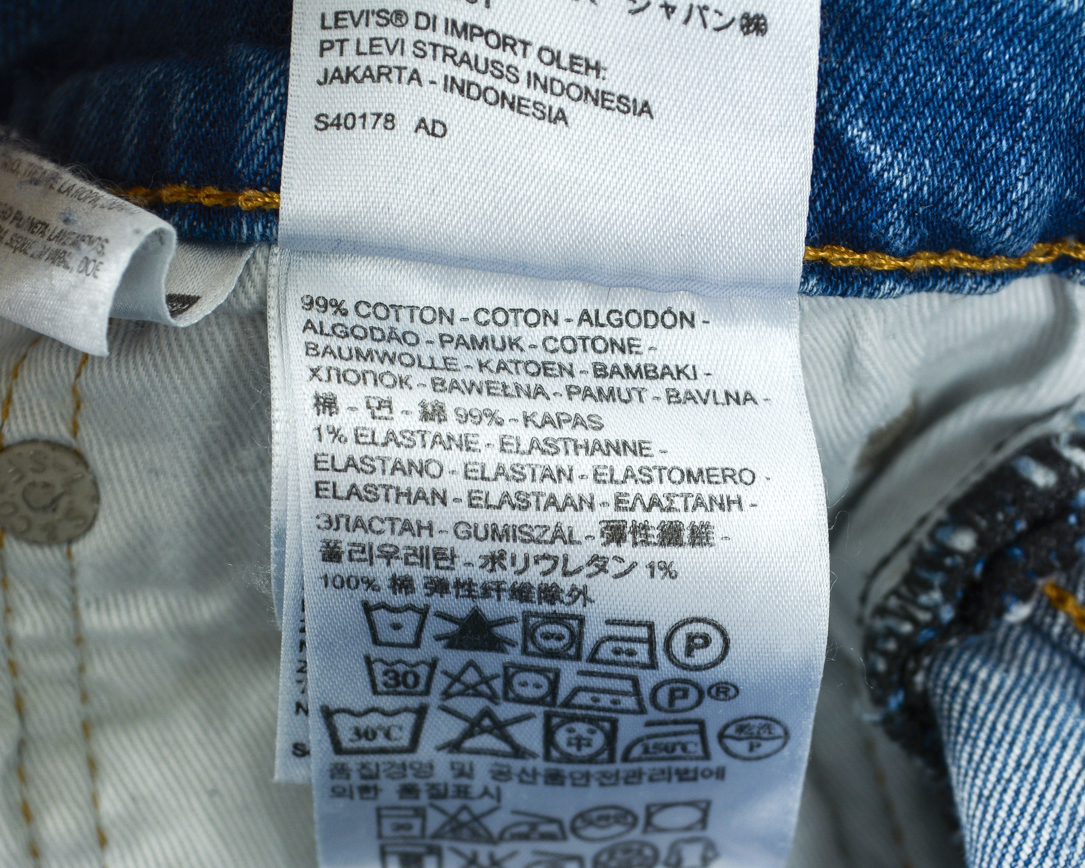 Levi's 511 Men W32 L34 Slim Fit Straight Jeans Denim Pants Trousers Size US 32 / EU 48 - 11 Thumbnail