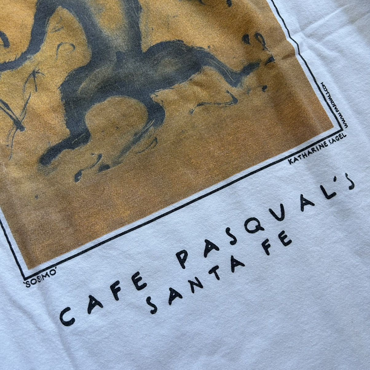 Anvil × Vintage 90s CAFE PASQUAL’S Santa Fe New Mexico HEAVYWEiGHT TEE Size US XL / EU 56 / 4 - 2 Thumbnail