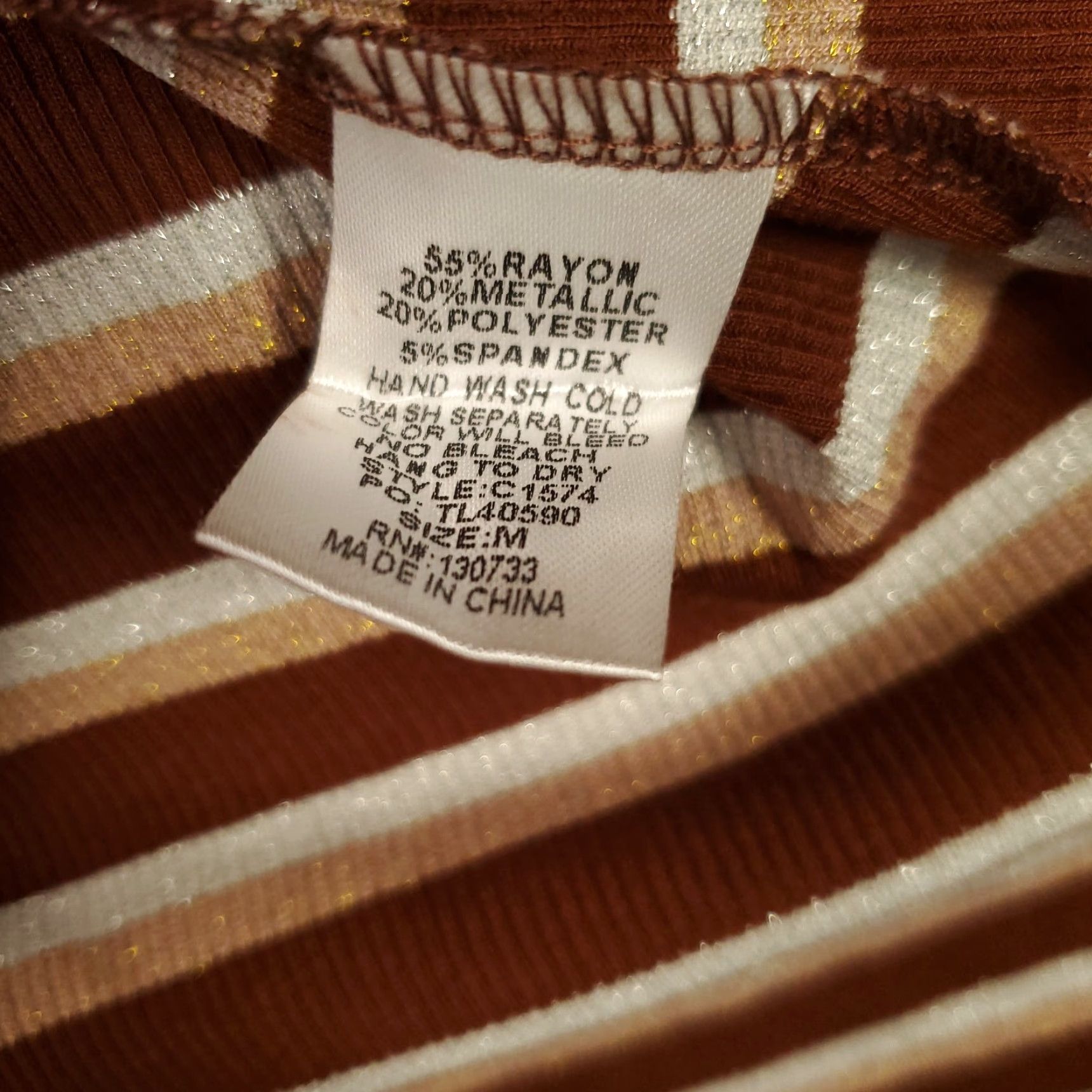 Vintage UMGEE New Dress Women’s Medium Striped Knit Polyester Rayon Spandex Tunic Shimmer Sparkle Pullover NWT Vintage No HandMade N/A (note: none) Size M / US 6-8 / IT 42-44 - 5 Thumbnail
