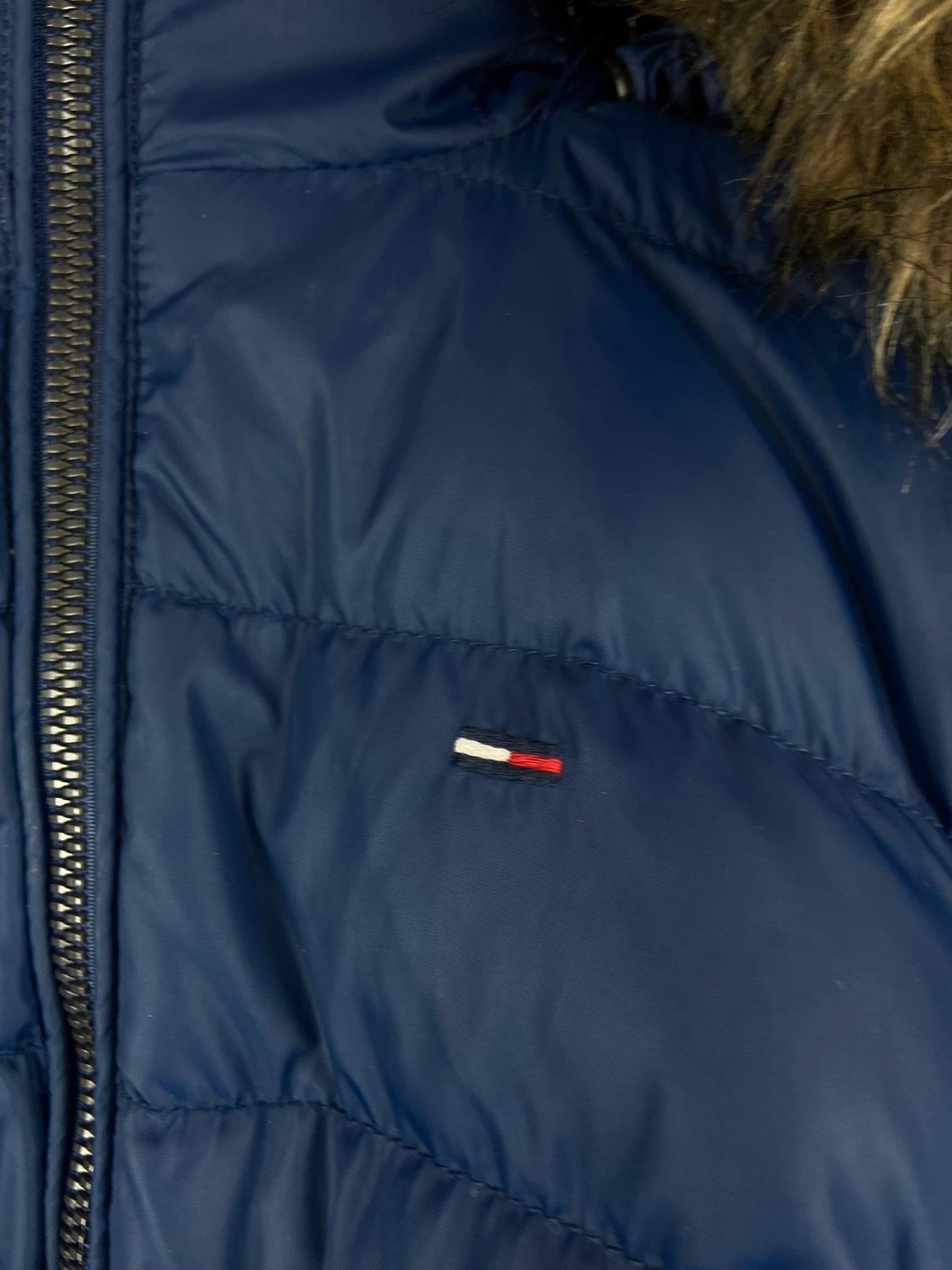 Tommy Hilfiger Tommy Hilfiger Women’s Blue Puffer Jacket with Faux Fur Size US S / EU 44-46 / 1 - 3 Thumbnail
