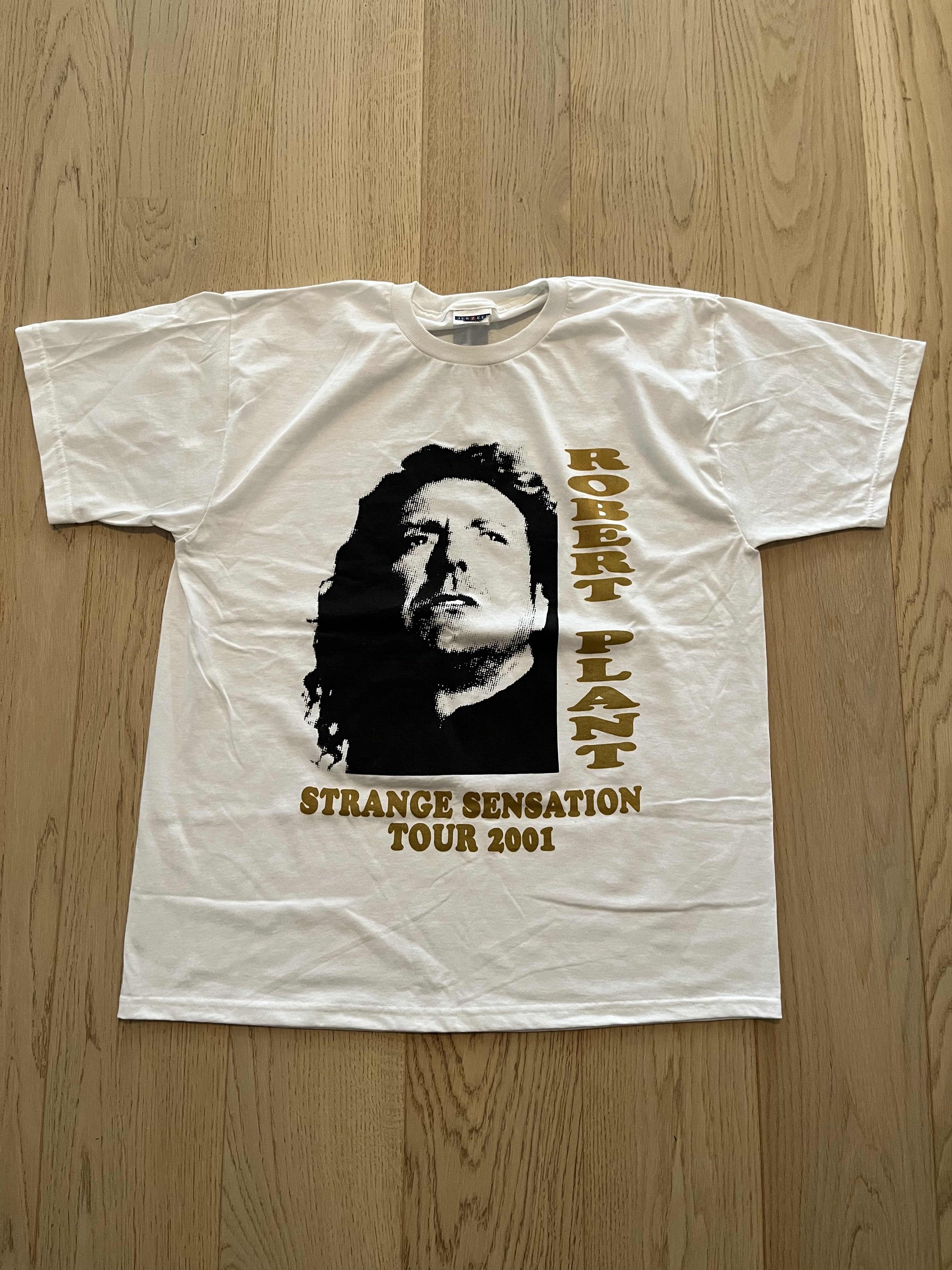 Jerzees Robert Plant Strange Sensation Tour 01' Tee Size US XL / EU 56 / 4 - 1 Thumbnail