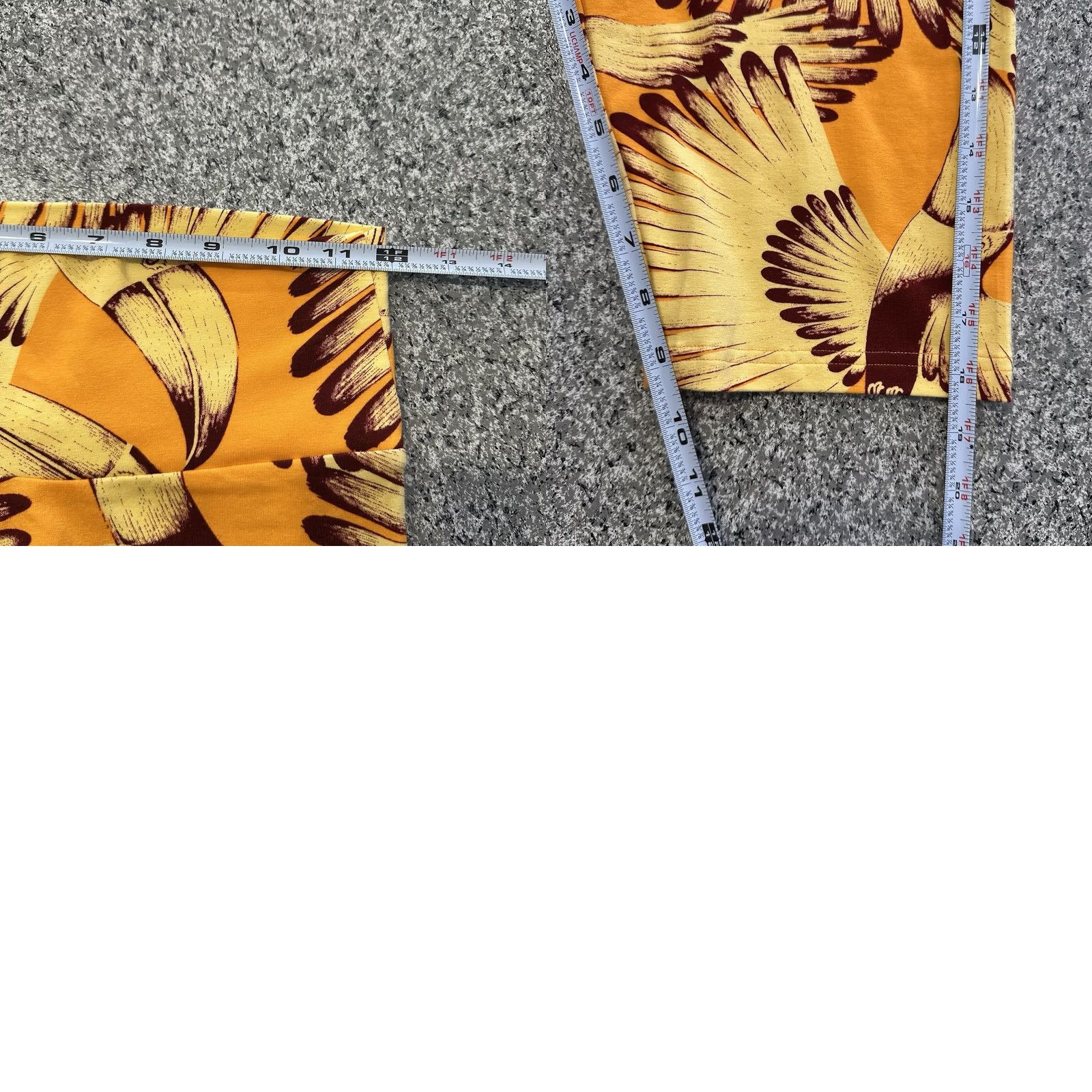 Adidas Adidas Farm Rio Bike Shorts Womens XS Tights JD6287 Feather Print Orange Cotton Spandex Athletic Stretch 10” Sedan Size 26" / US 2 / IT 38 - 8 Thumbnail