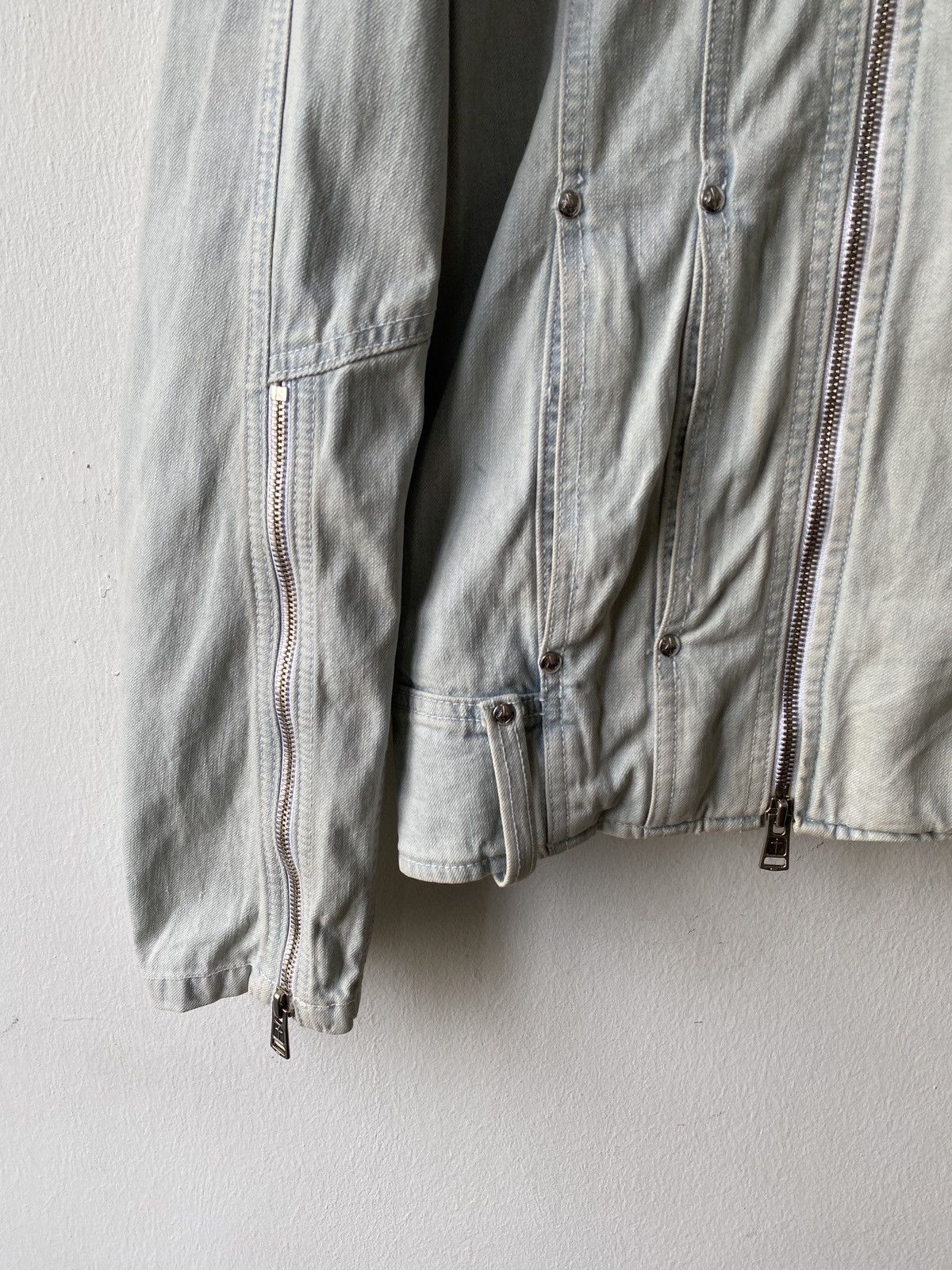 Diet Butcher Slim Skin × Japanese Brand Diet Butcher Japan Jeans Biker Jacket Size US M / EU 48-50 / 2 - 6 Thumbnail