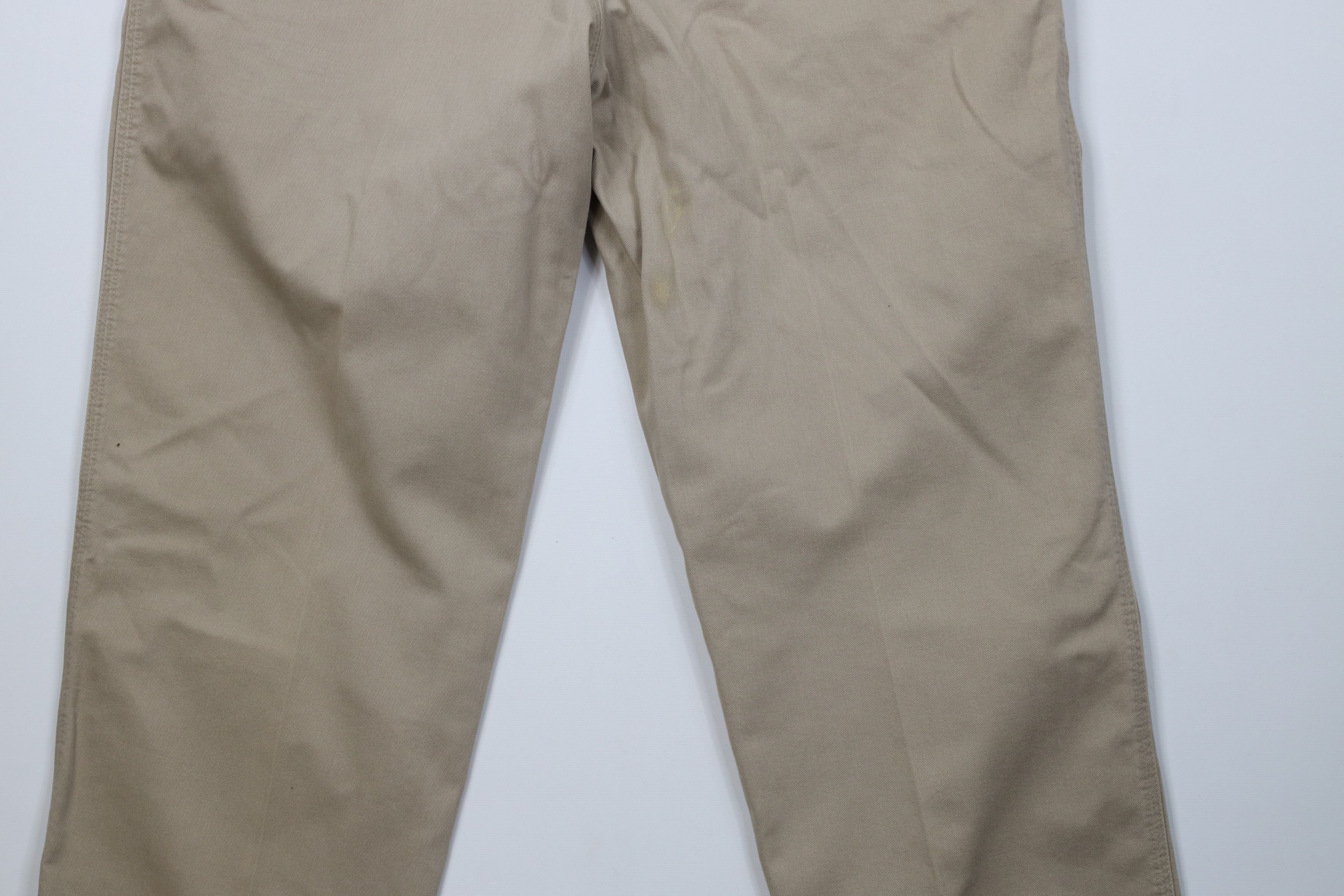 Carhartt Vintage 90s Carhartt Spell Wide Leg Chino Pants Beige Khaki Size US 38 / EU 54 - 13 Thumbnail