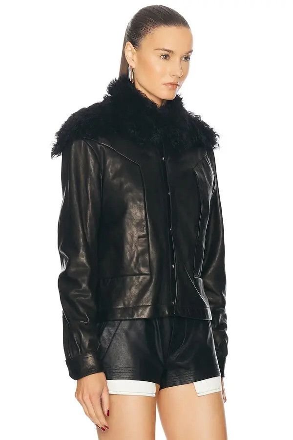Rick Owens o1y0126 Jacket in Black Size S / US 4 / IT 40 - 2 Thumbnail