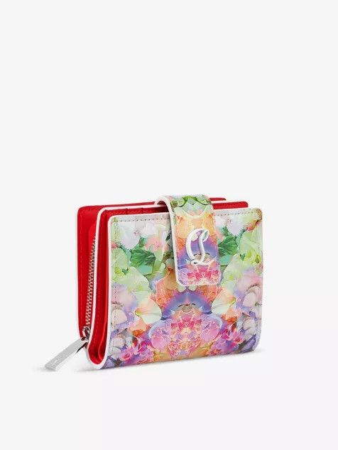 Christian Louboutin oc11z0125 Size:OS/Floral PatternLeather Wallet in Multicolor Size ONE SIZE - 3 Thumbnail