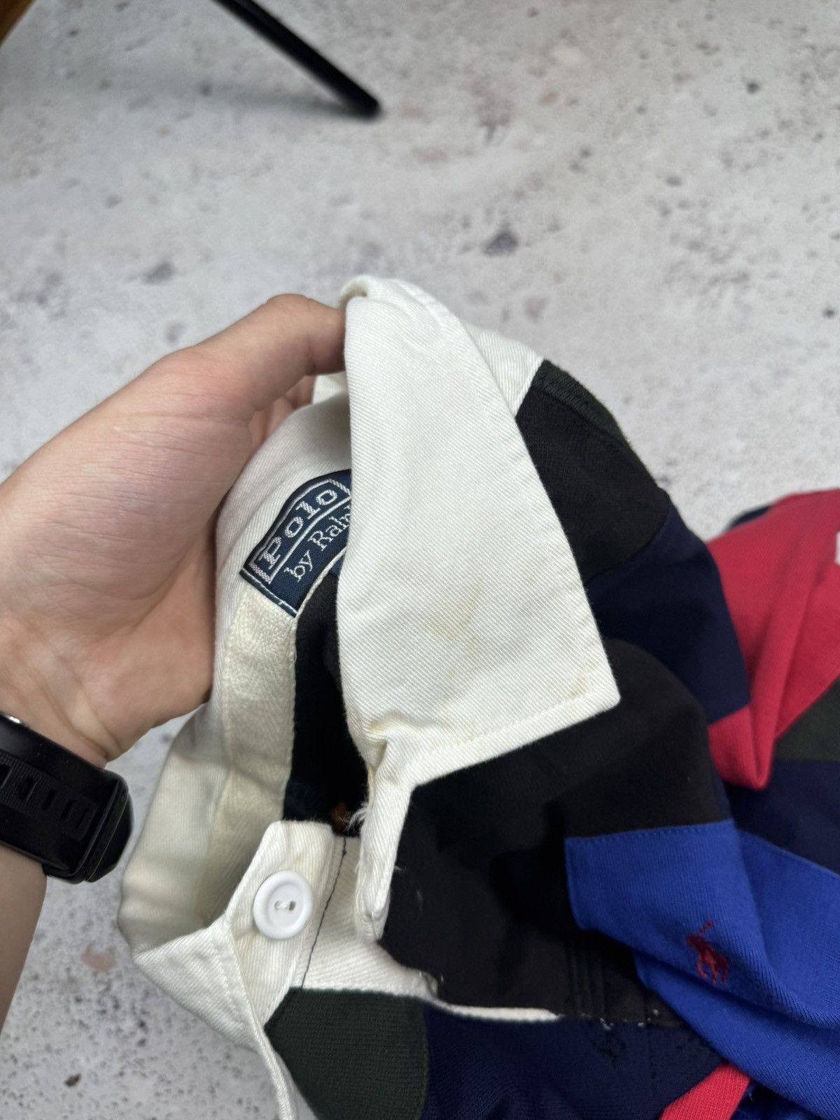 Polo Ralph Lauren × Vintage Vintage Polo Ralph Lauren Patchwork Rugby Rare Men’s M Size US M / EU 48-50 / 2 - 11 Thumbnail