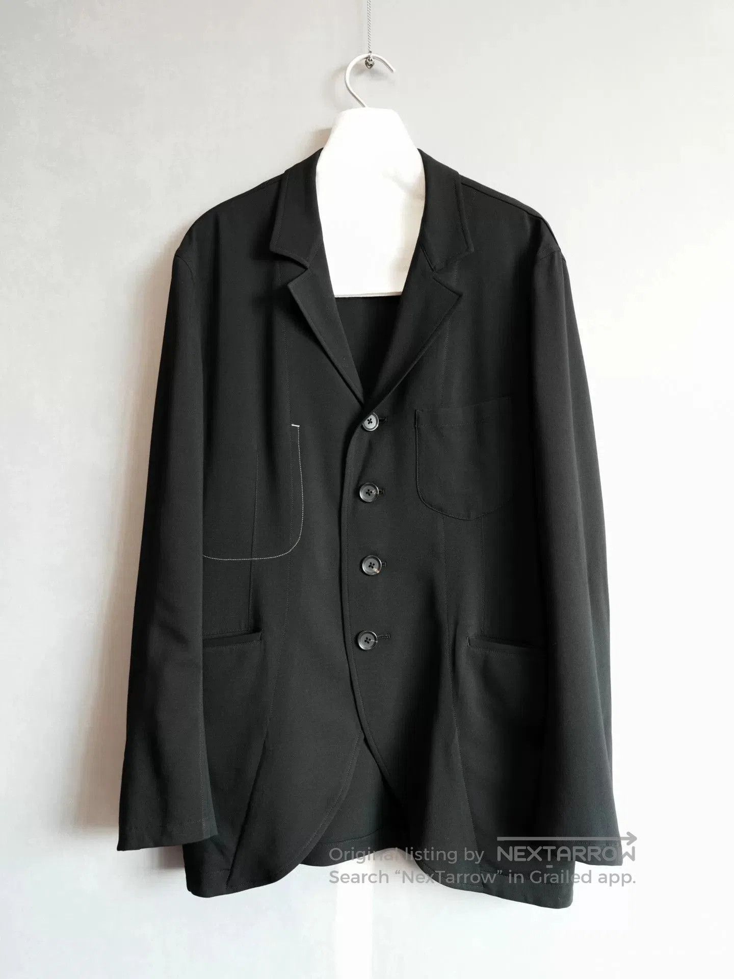 Yohji Yamamoto Yohji Yamamoto Wool Jacket 13SS. Size US L / EU 52-54 / 3 - 1 Thumbnail
