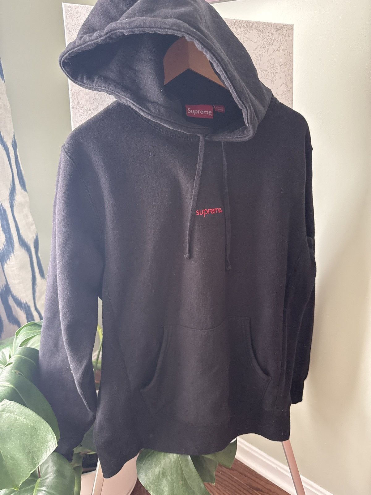 Supreme Supreme Trademark Hooded Sweatshirt FW18 in Black Size M Size US M / EU 48-50 / 2 - 1 Thumbnail