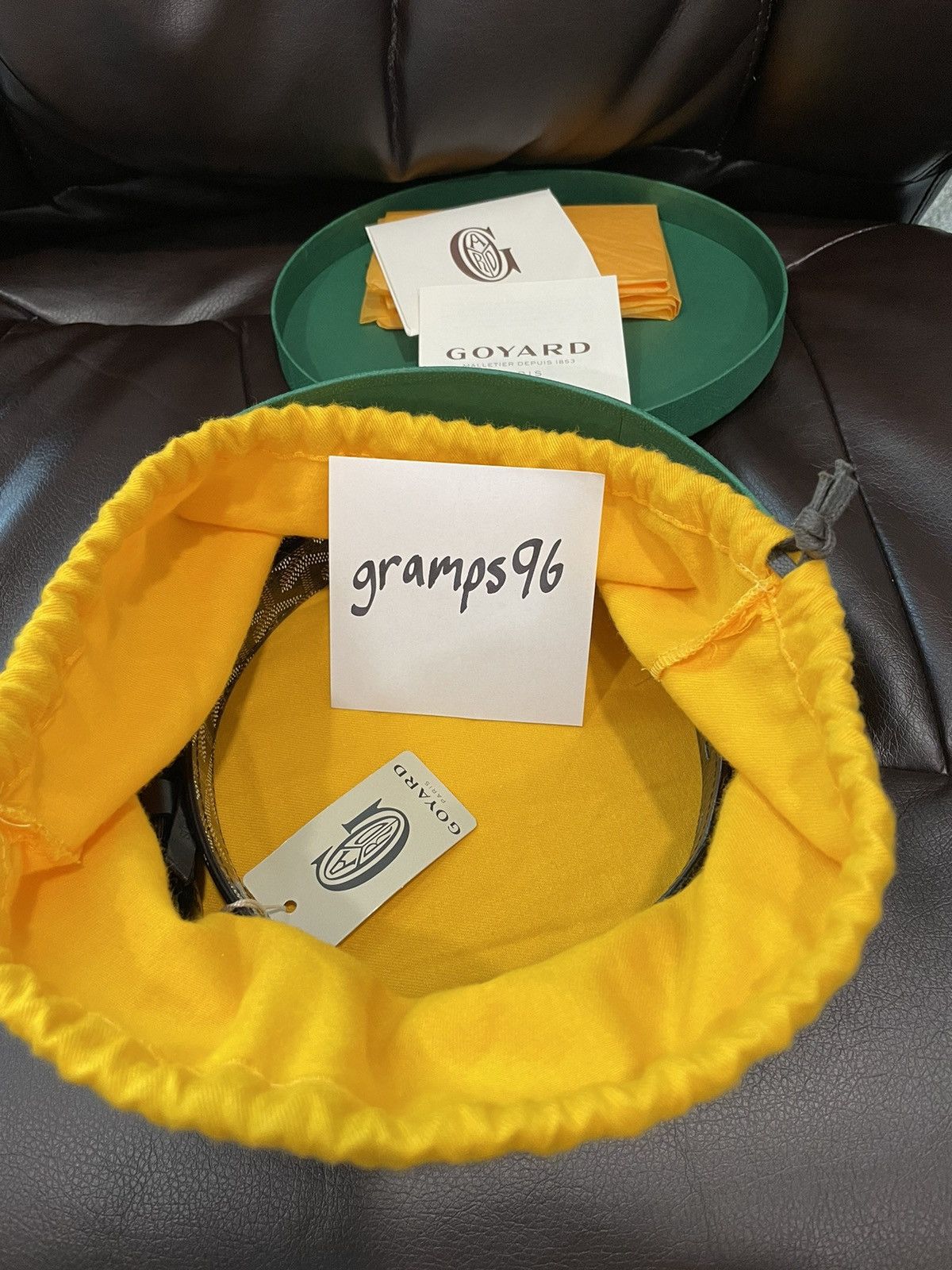 Goyard Goyard Fregate Belt size 90/36 Black Size 36 - 2 Thumbnail
