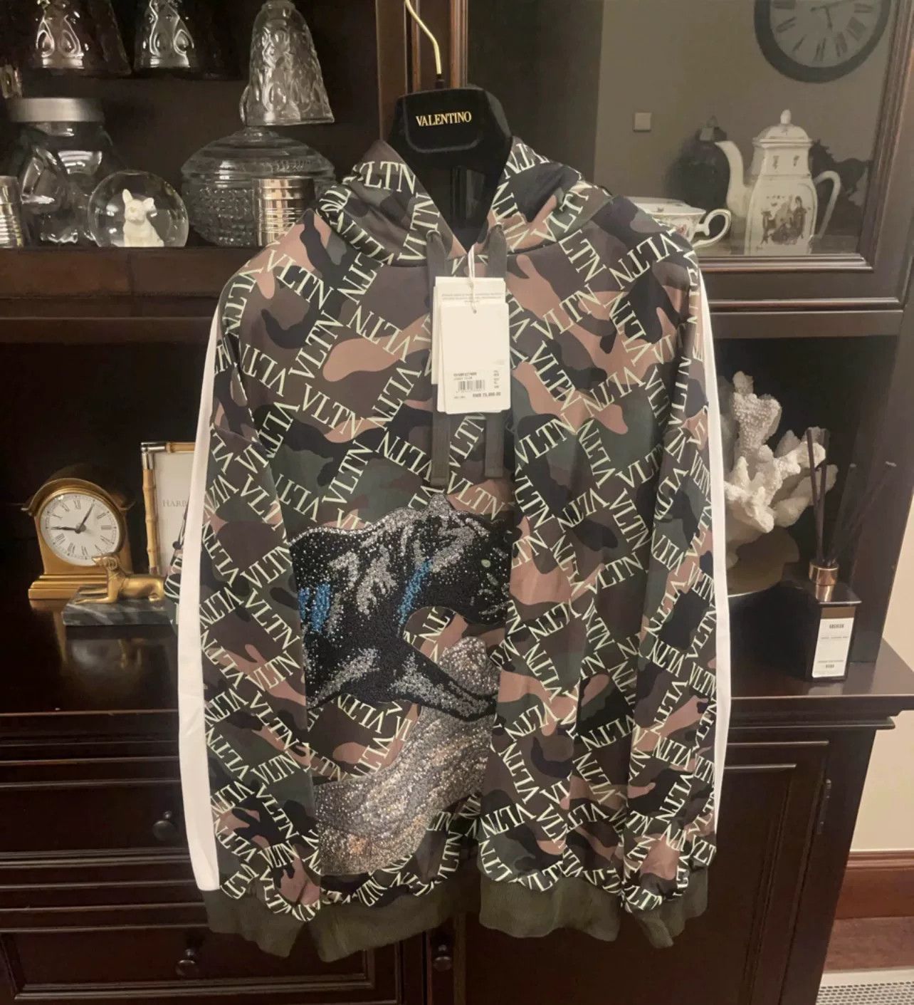 Valentino Camo Hooded Sweatshirt
