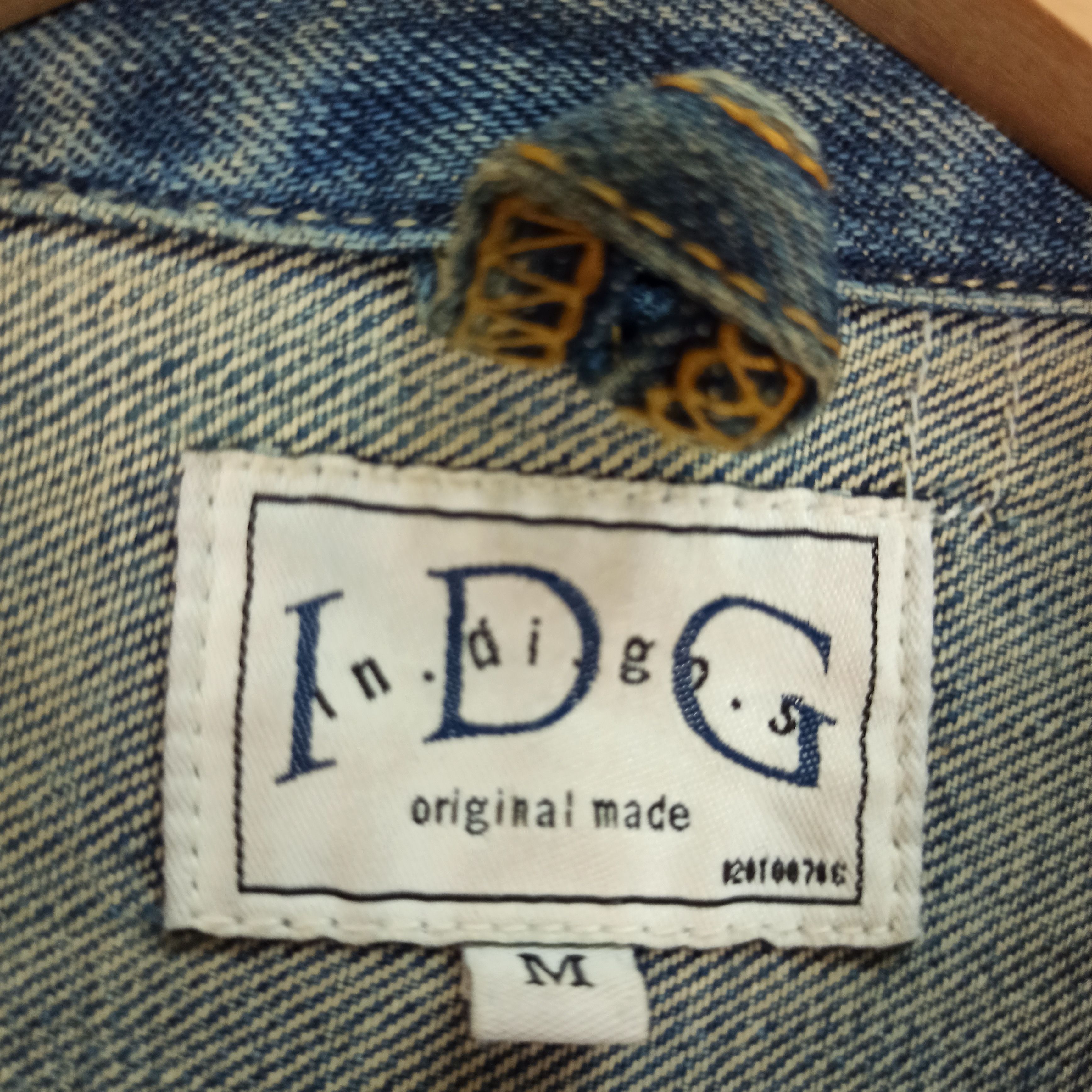 Indigo 🔥STEALS🔥 Rare Indigo Original Made Jacket Jeans Distressed Size US M / EU 48-50 / 2 - 12 Thumbnail