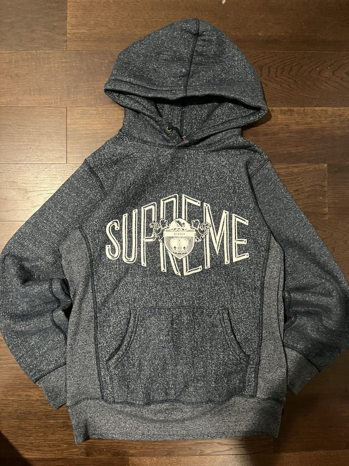 Supreme Dark blue Supreme Spellout Hoodie Size US M / EU 48-50 / 2 - 1 Thumbnail
