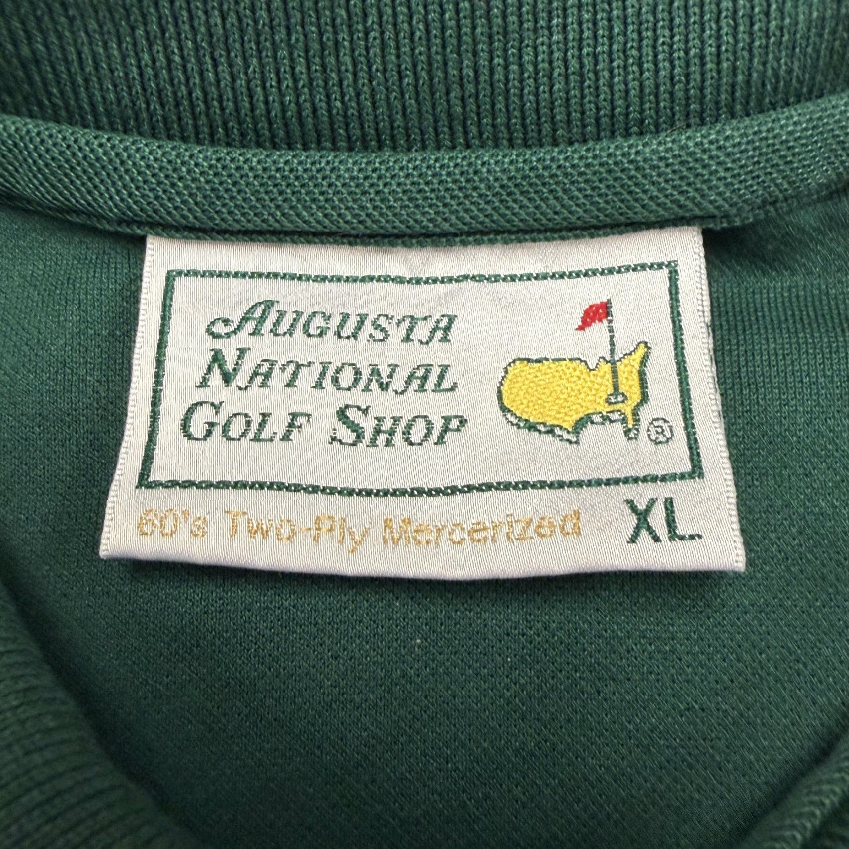 Vintage Augusta National Golf Shop Polo Shirt Mens XL Green Masters Golf Mercerized Polo Shirt XL Mens Green Augusta National Golf Shop Size US XL / EU 56 / 4 - 6 Thumbnail